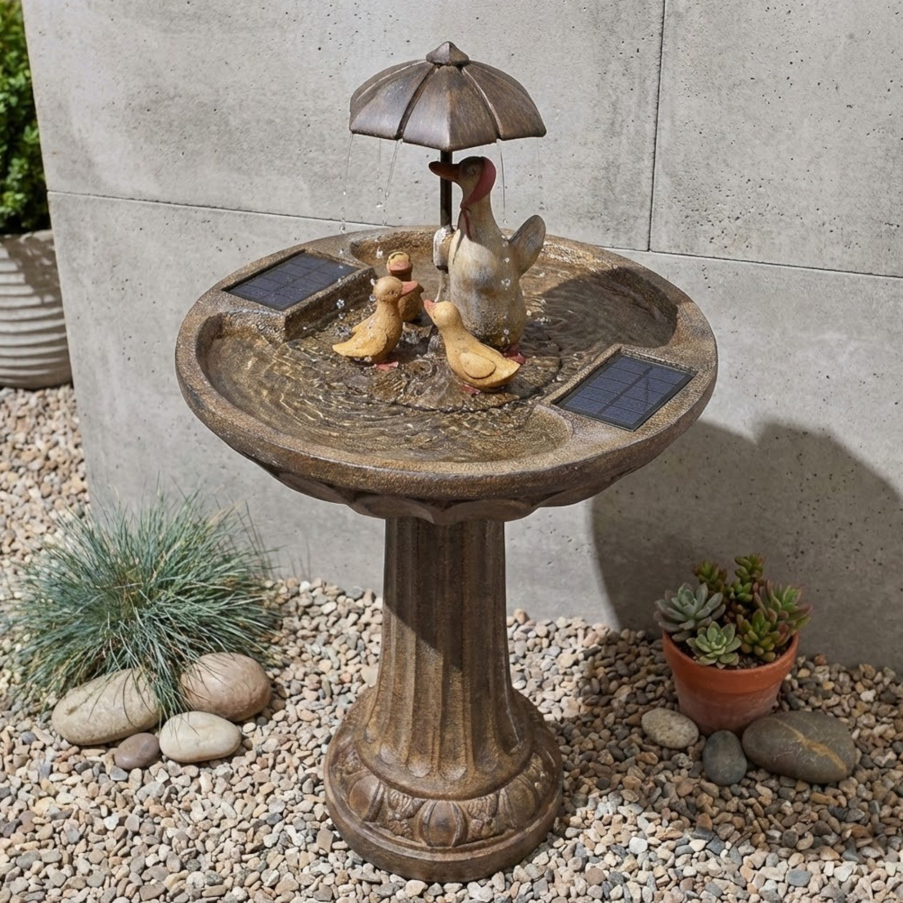 Lunaria Duck Family Water Feature Fountain