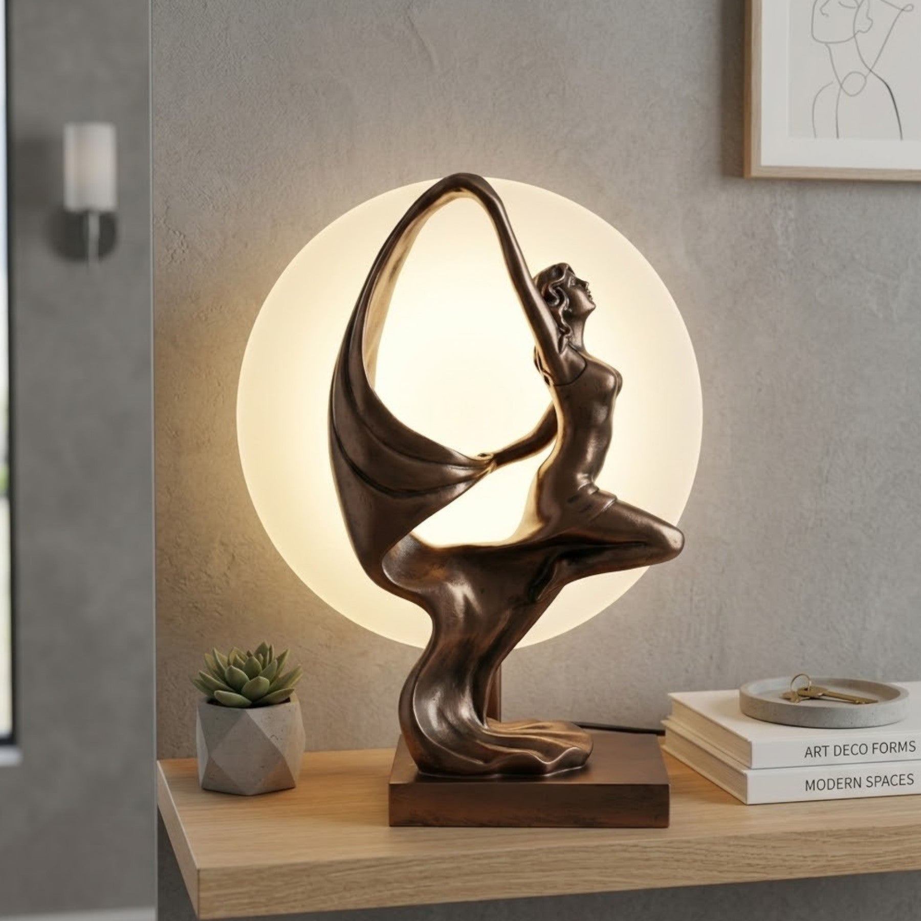 Juliana Bronze Dancer Figurine Lamp
