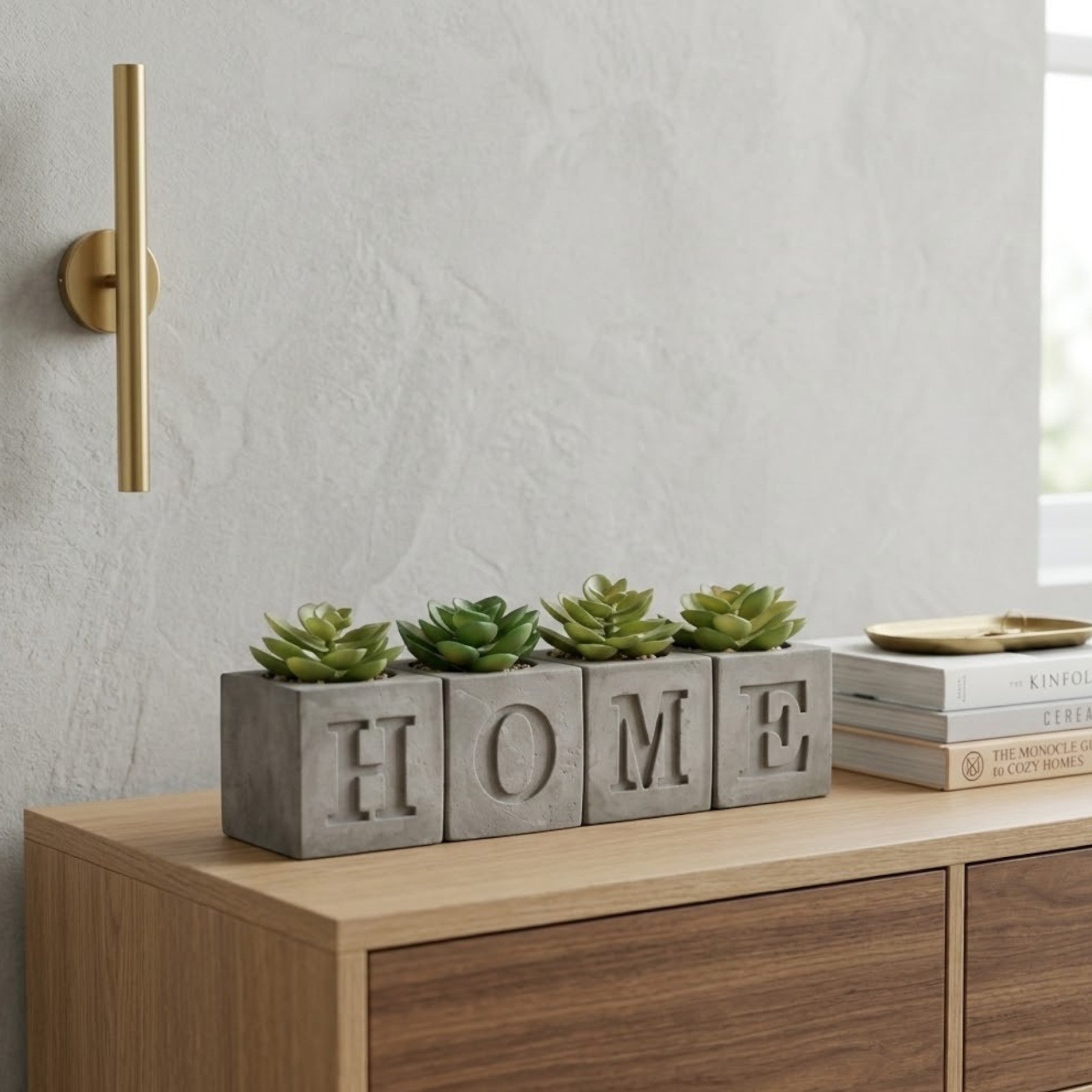 4 Pack Mini Artificial Home Plants In Pot