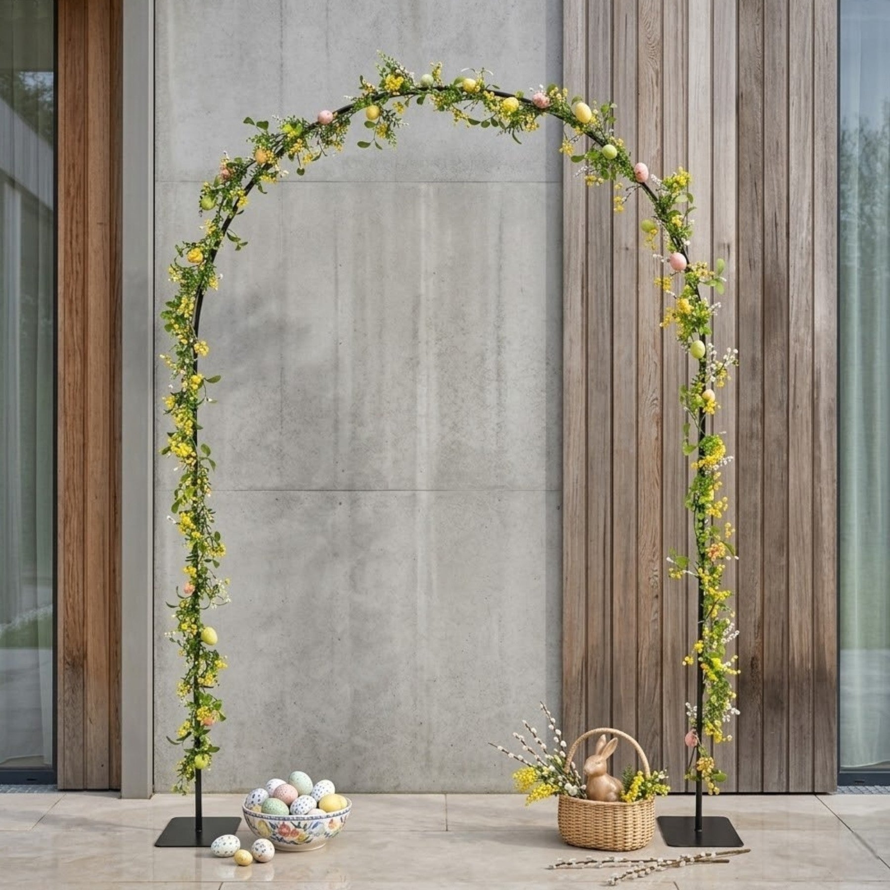 Springtime Easter Egg Garland Archway