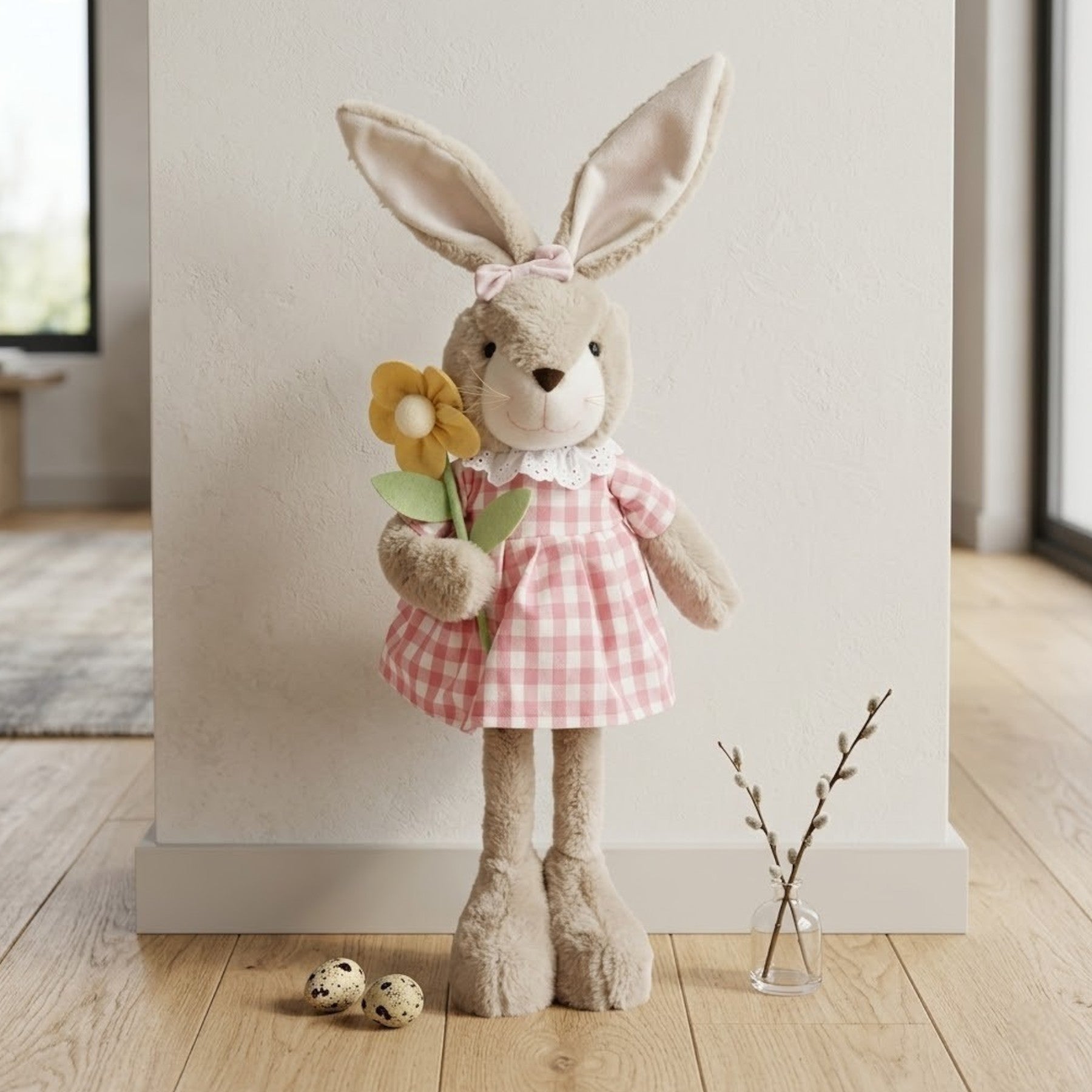 Springtime Tall Standing Plush Easter Bunny