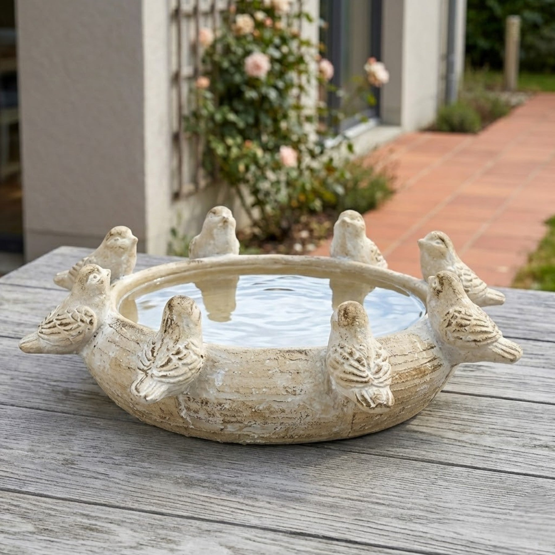 Lunaria Garden Bird Feeder Dish
