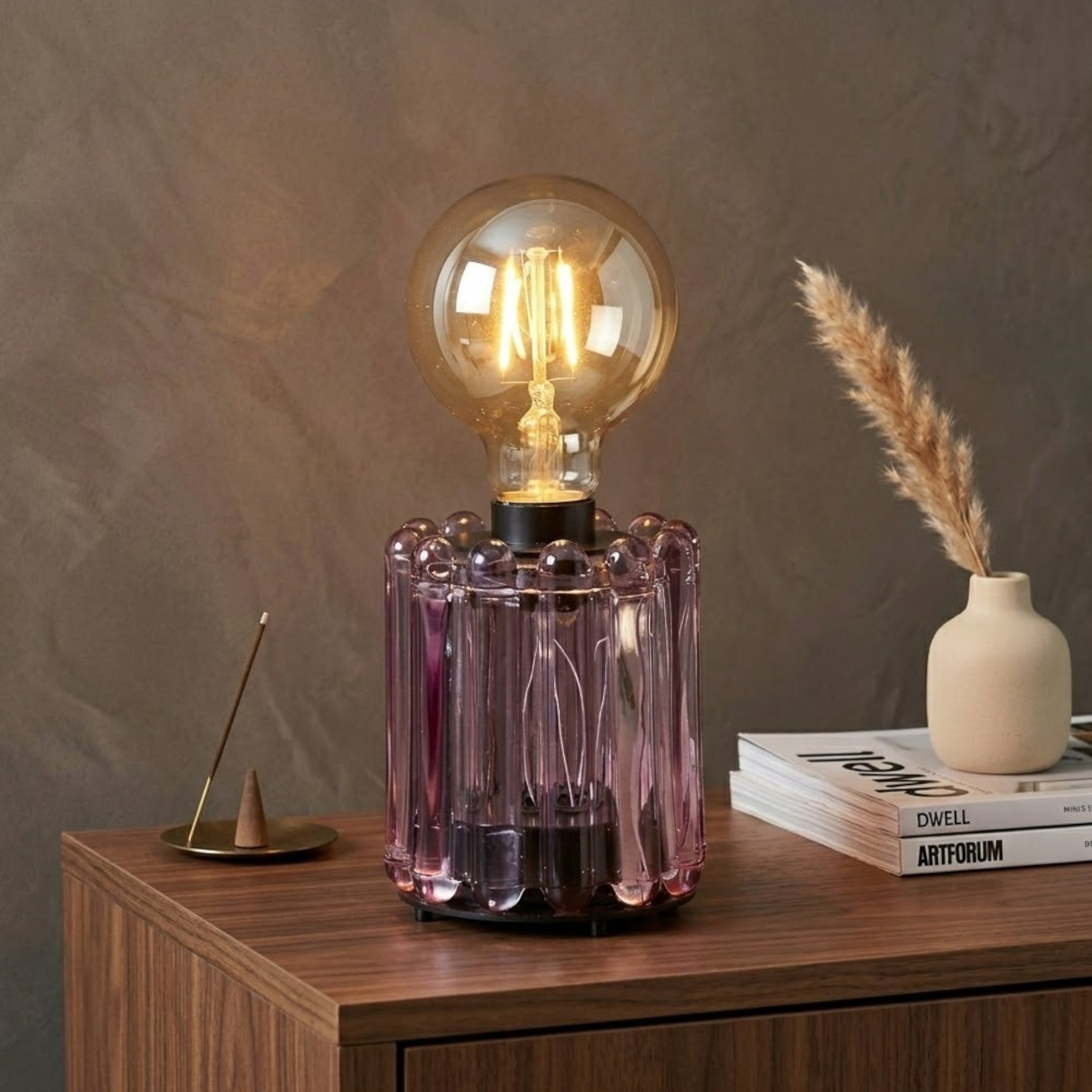 Iris Bulb Milan Glass Table Lamp