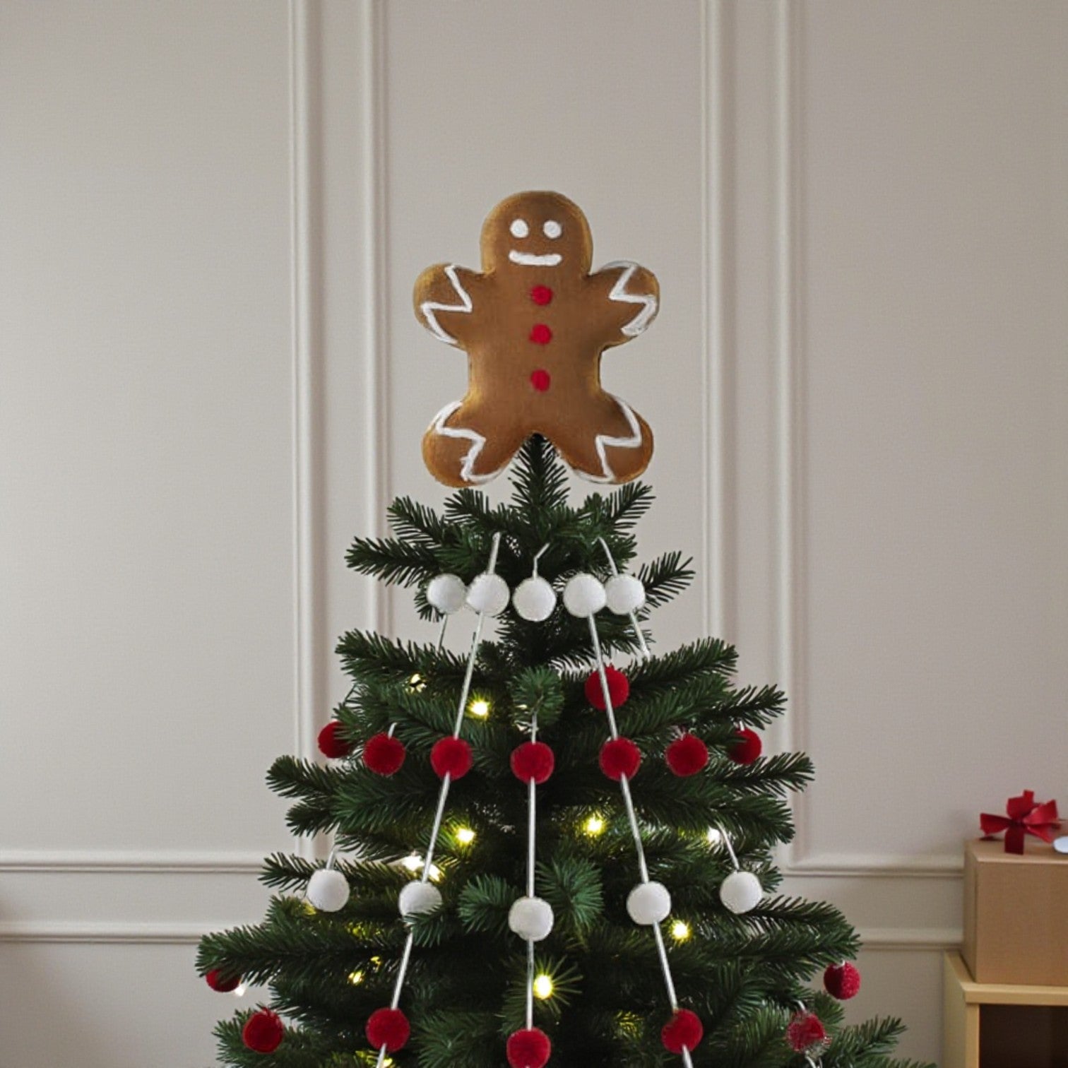 Cascading Gingerbread Tree Topper