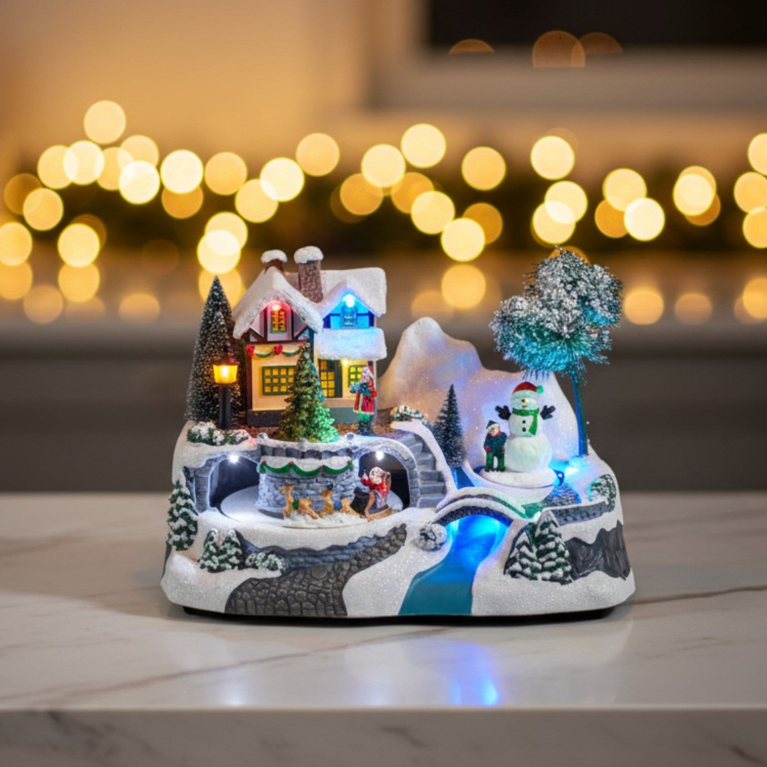 Santas Snow Village Light Up Decoration