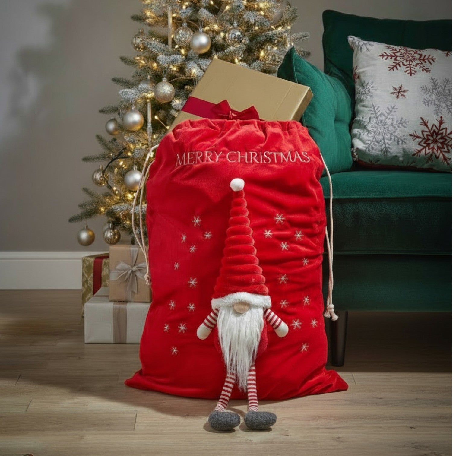 Merry Christmas Gonk Gift Sack