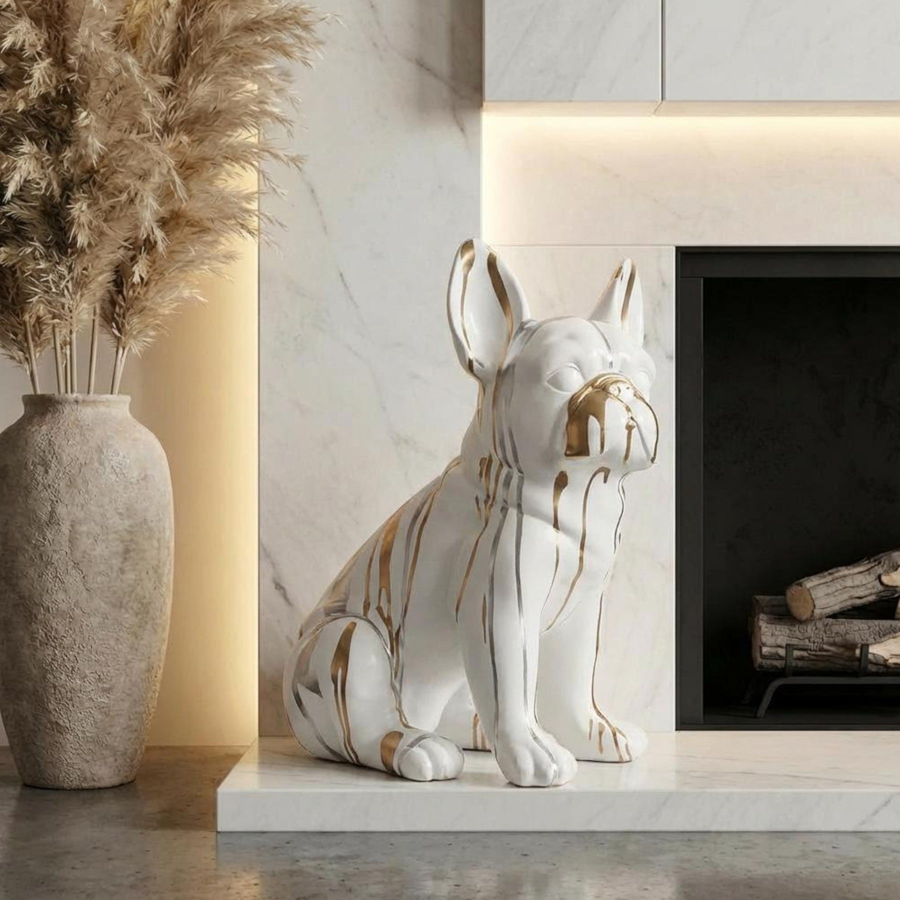 Drip Art Frenchie Ornament