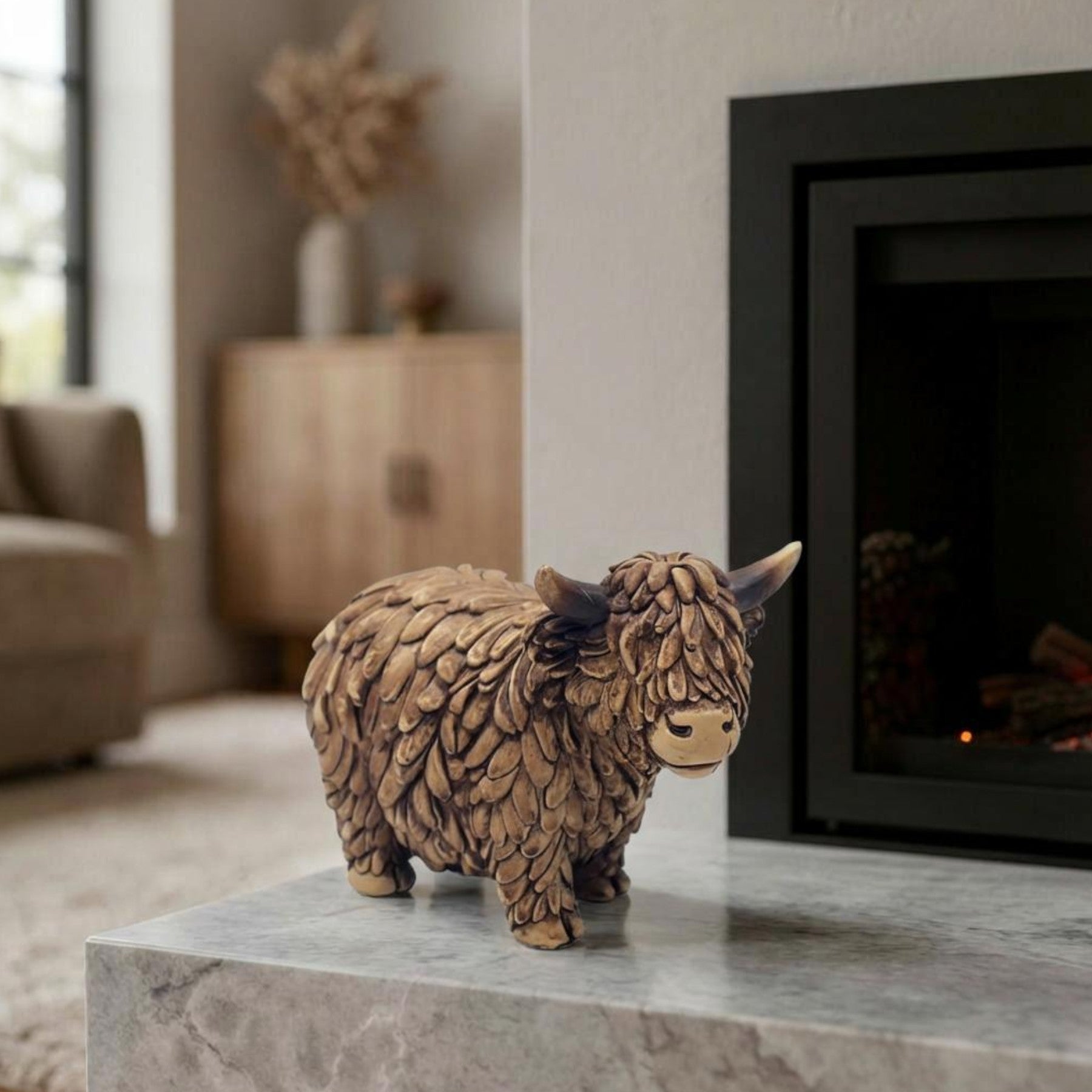 Small Hughie Highland Cow Ornament