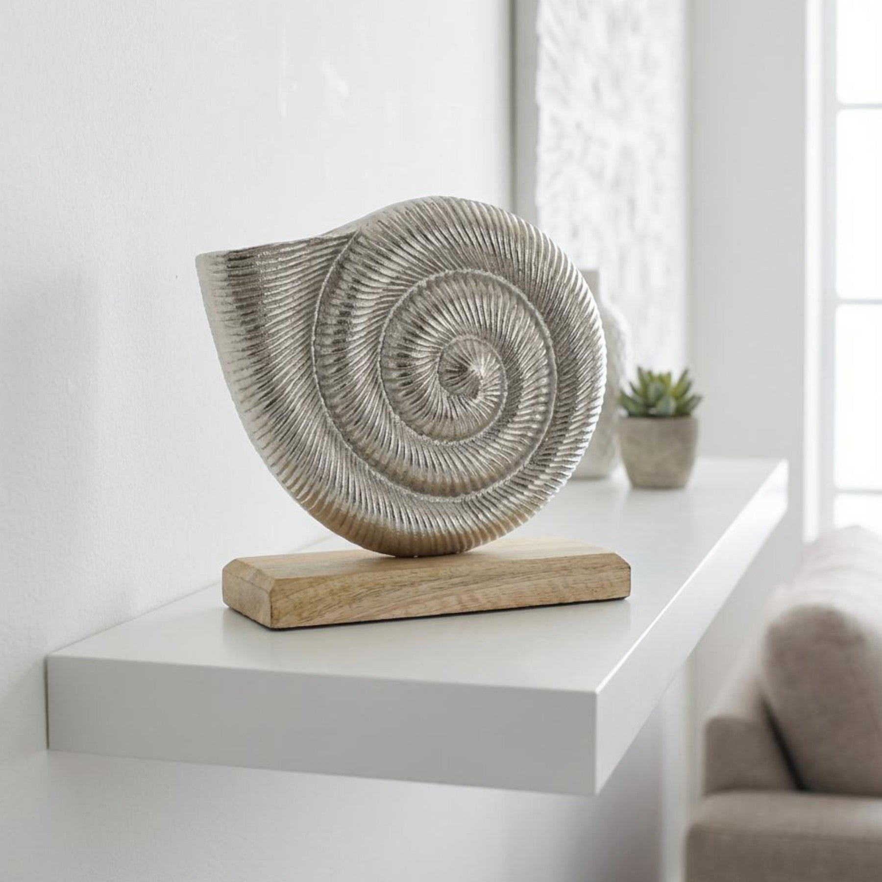 Coastal Aluminium Shell Ornament