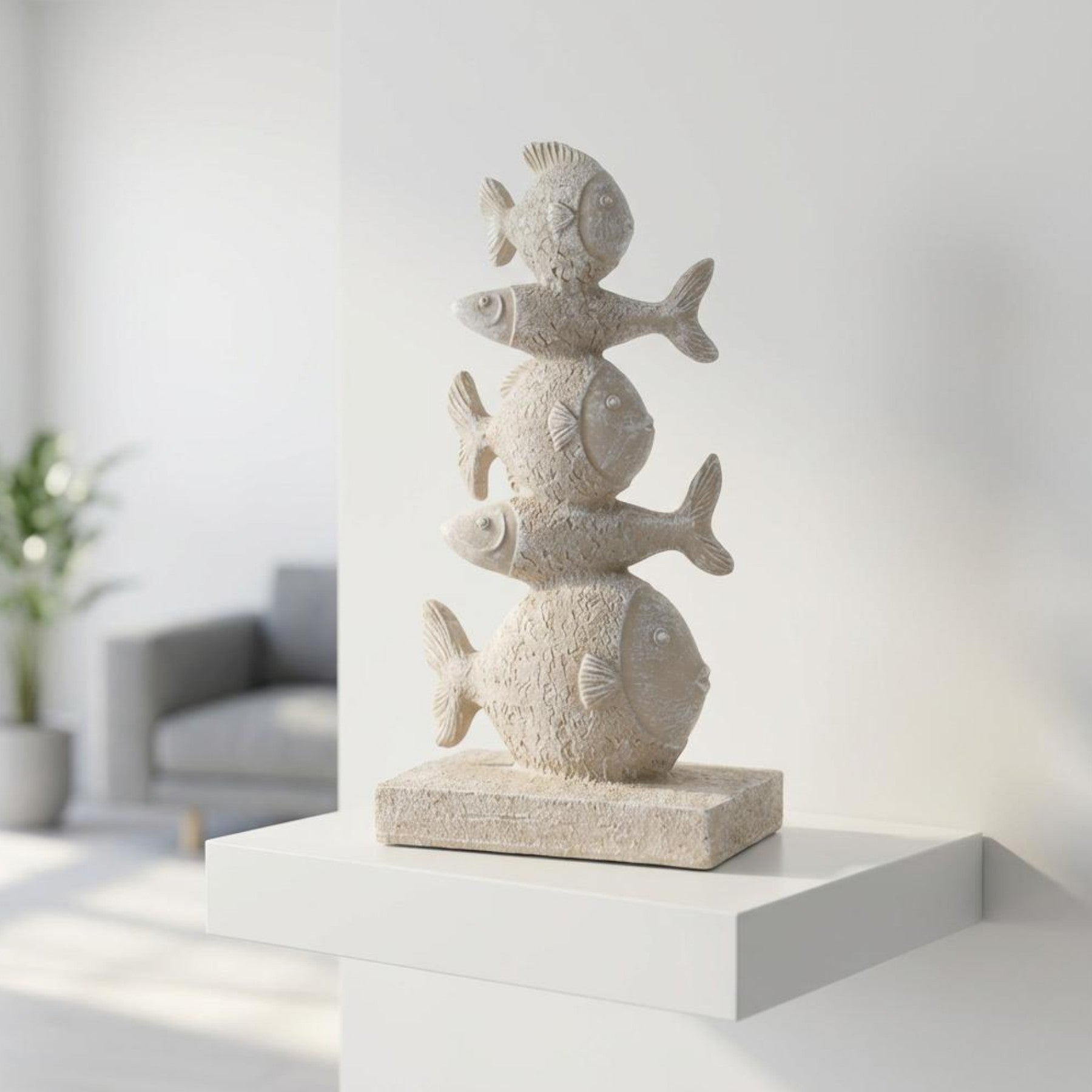 Coastal Stacked Fish Ornament