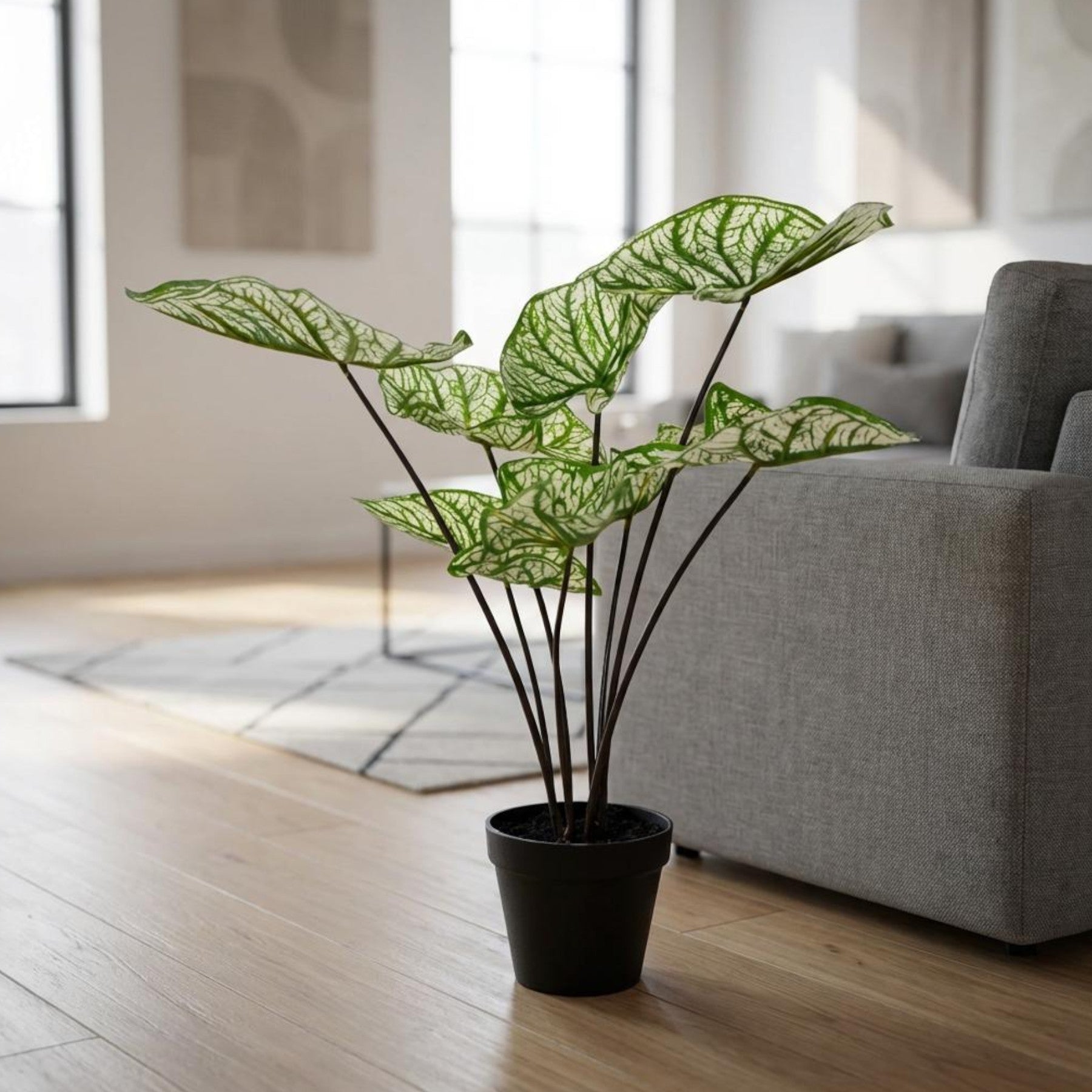 Artificial Potted Caladium Leaves Plant
