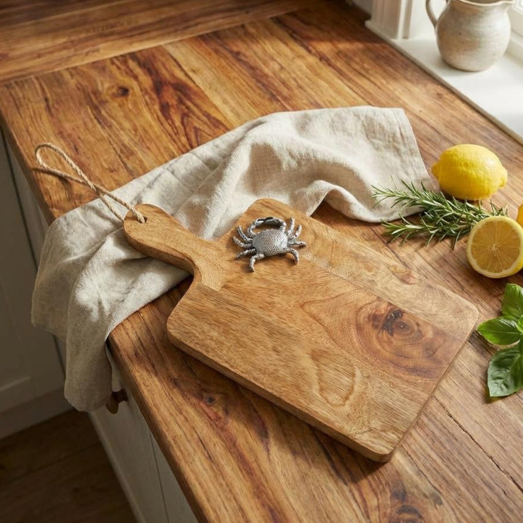 Wooden Crab Serving Board