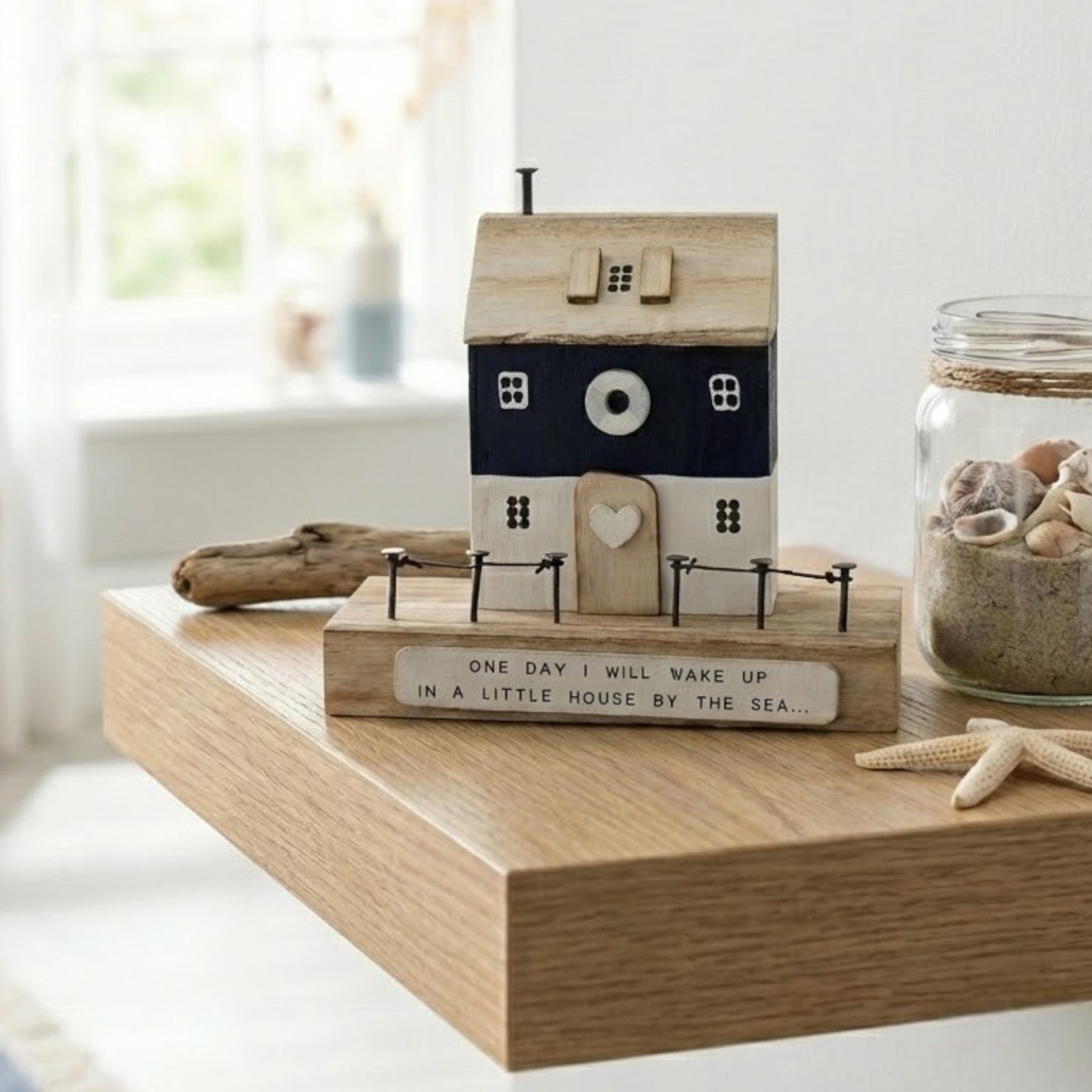 House By The Sea Wooden Ornament
