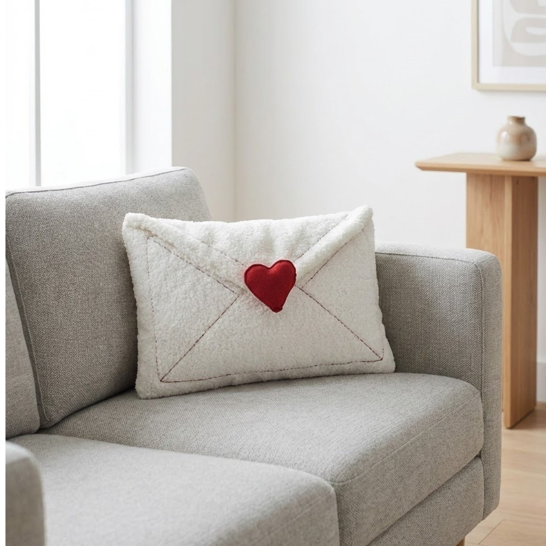 Love Letter Boucle Cushion