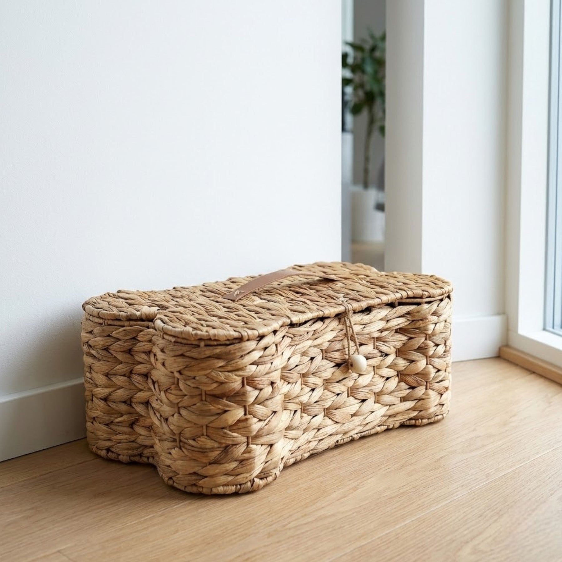 Bone Shaped Wicker Storage Basket