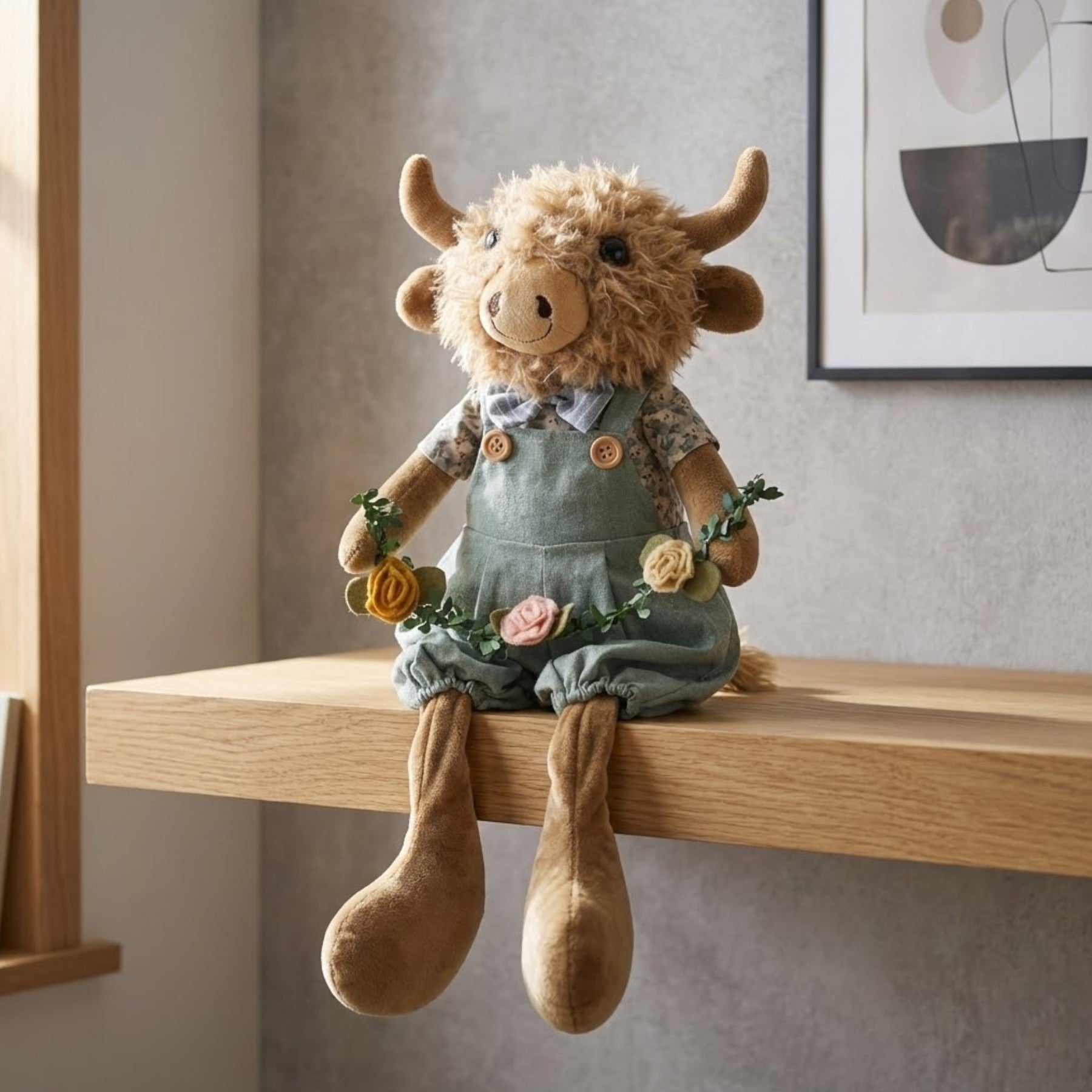 Danley Legs Highland Cow Decoration