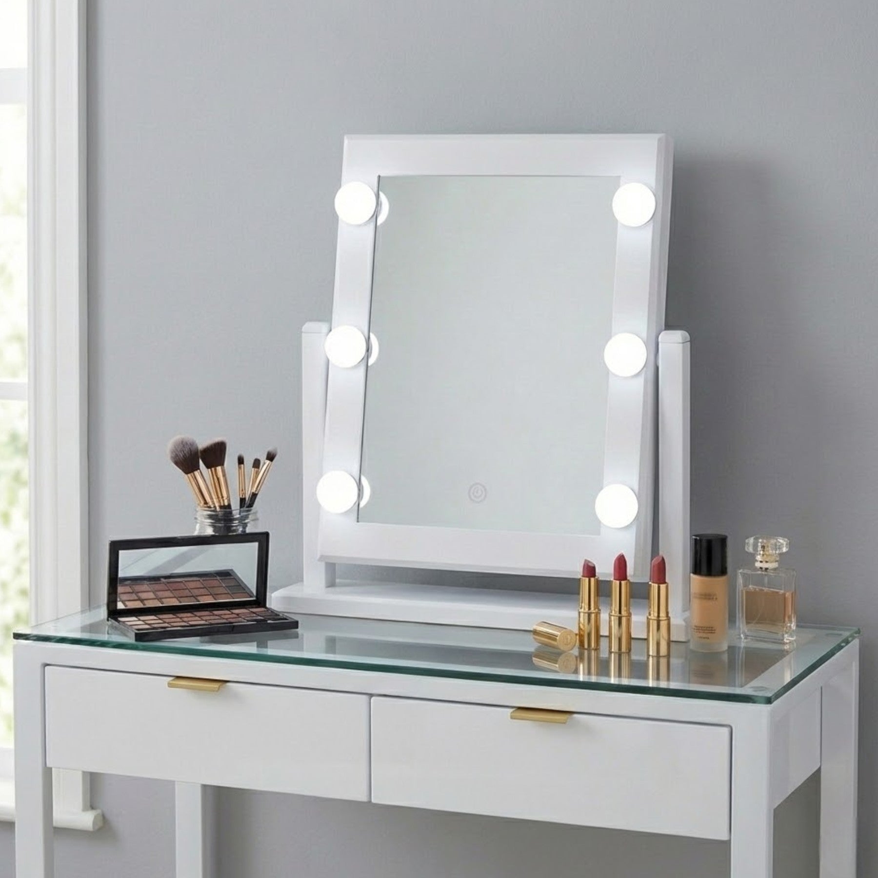 Studio Glow LED Touch Vanity Mirror