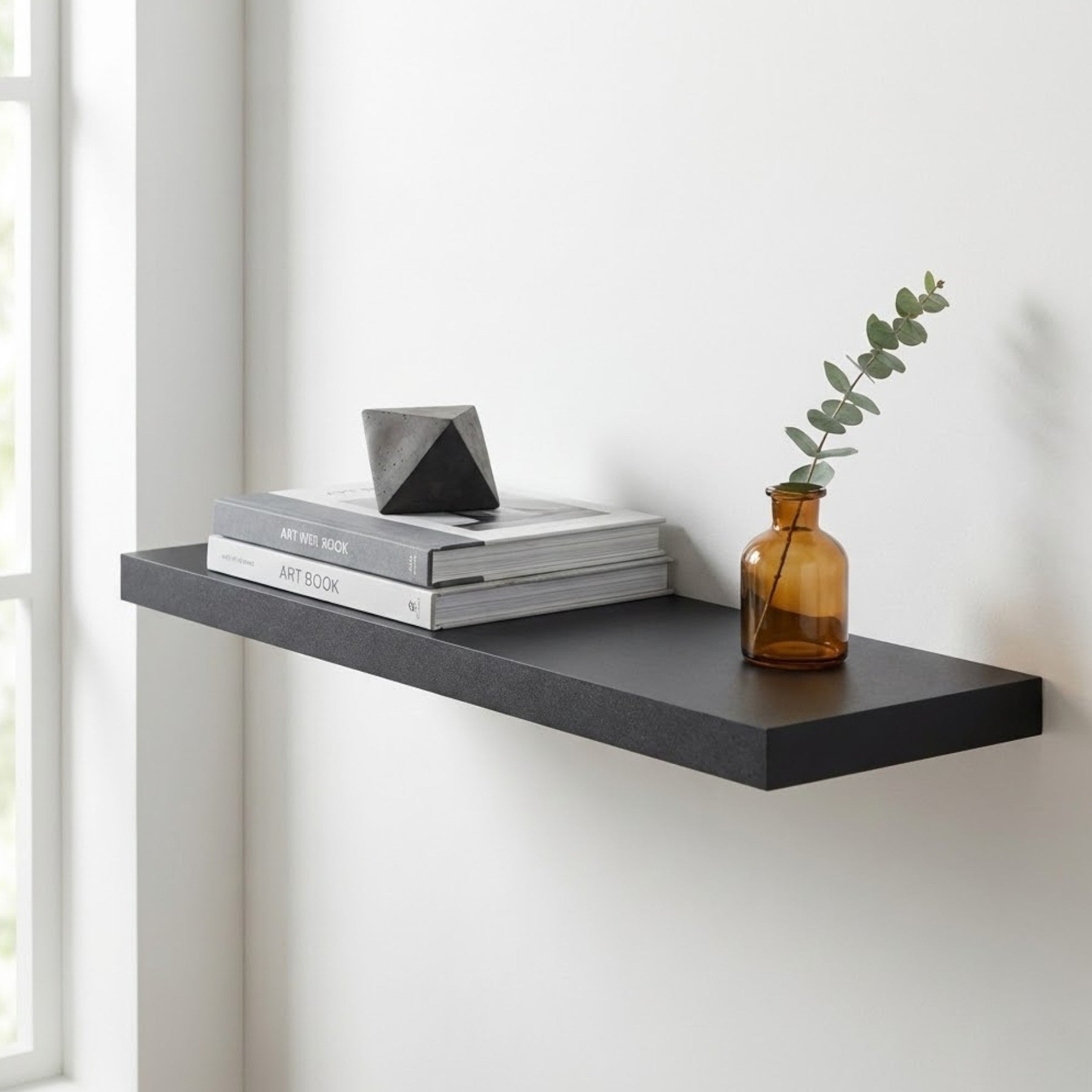 Urban Black Floating Shelf