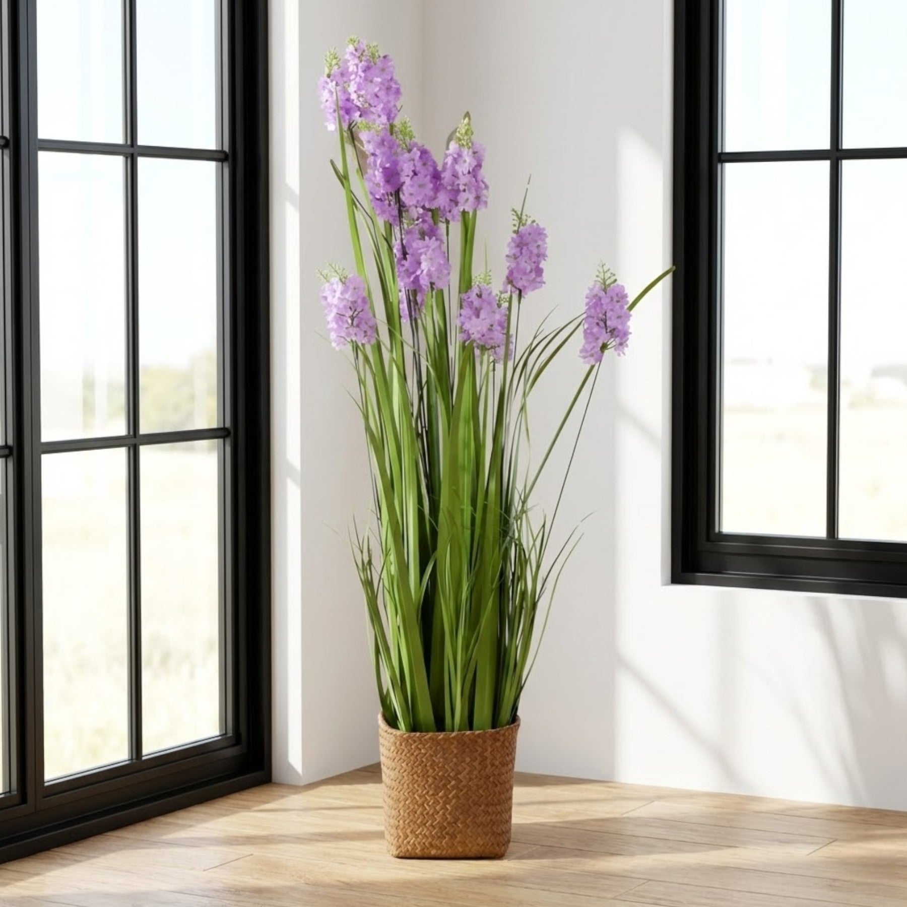 Botanical Artificial Lavender Floor Plant