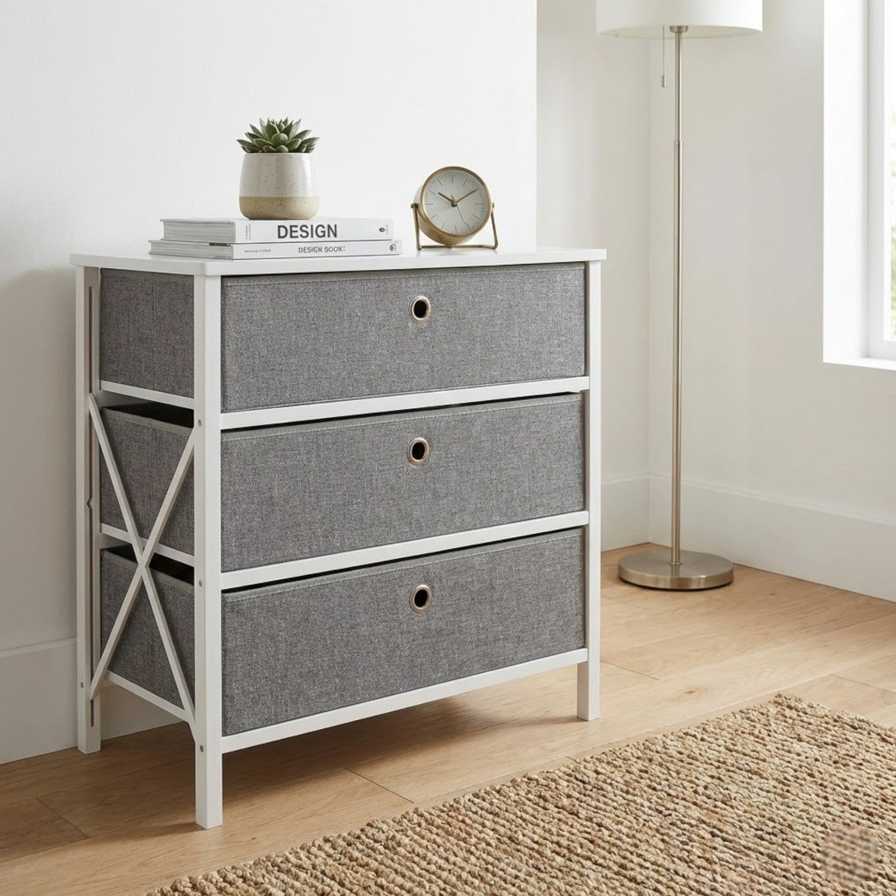 Maison Folding 3 Drawer Storage Unit