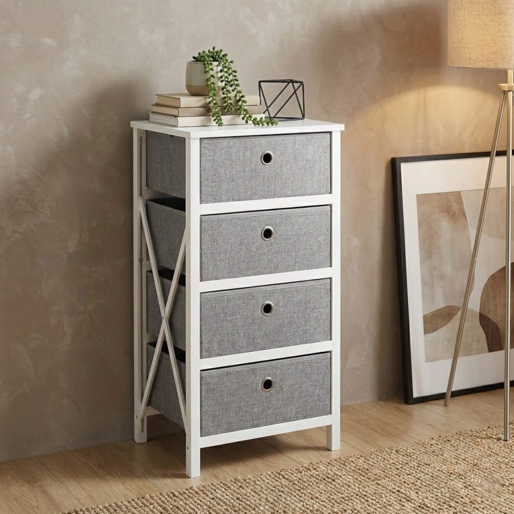 Maison Folding 4 Drawer Storage Unit