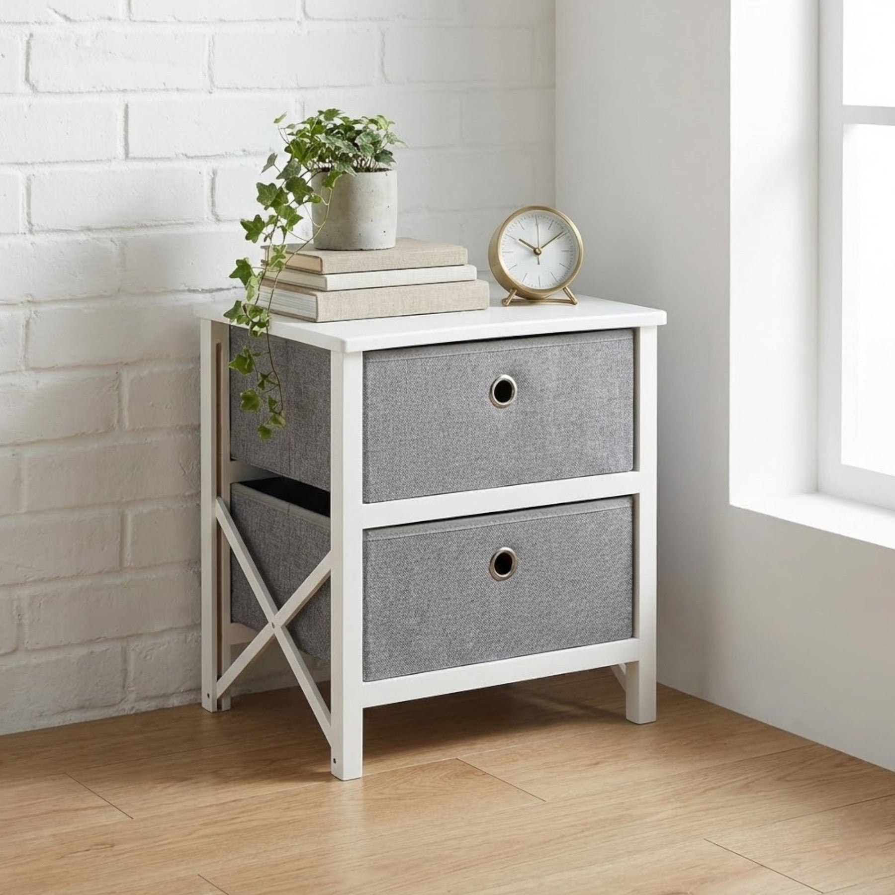 Maison Folding 2 Drawer Storage Unit