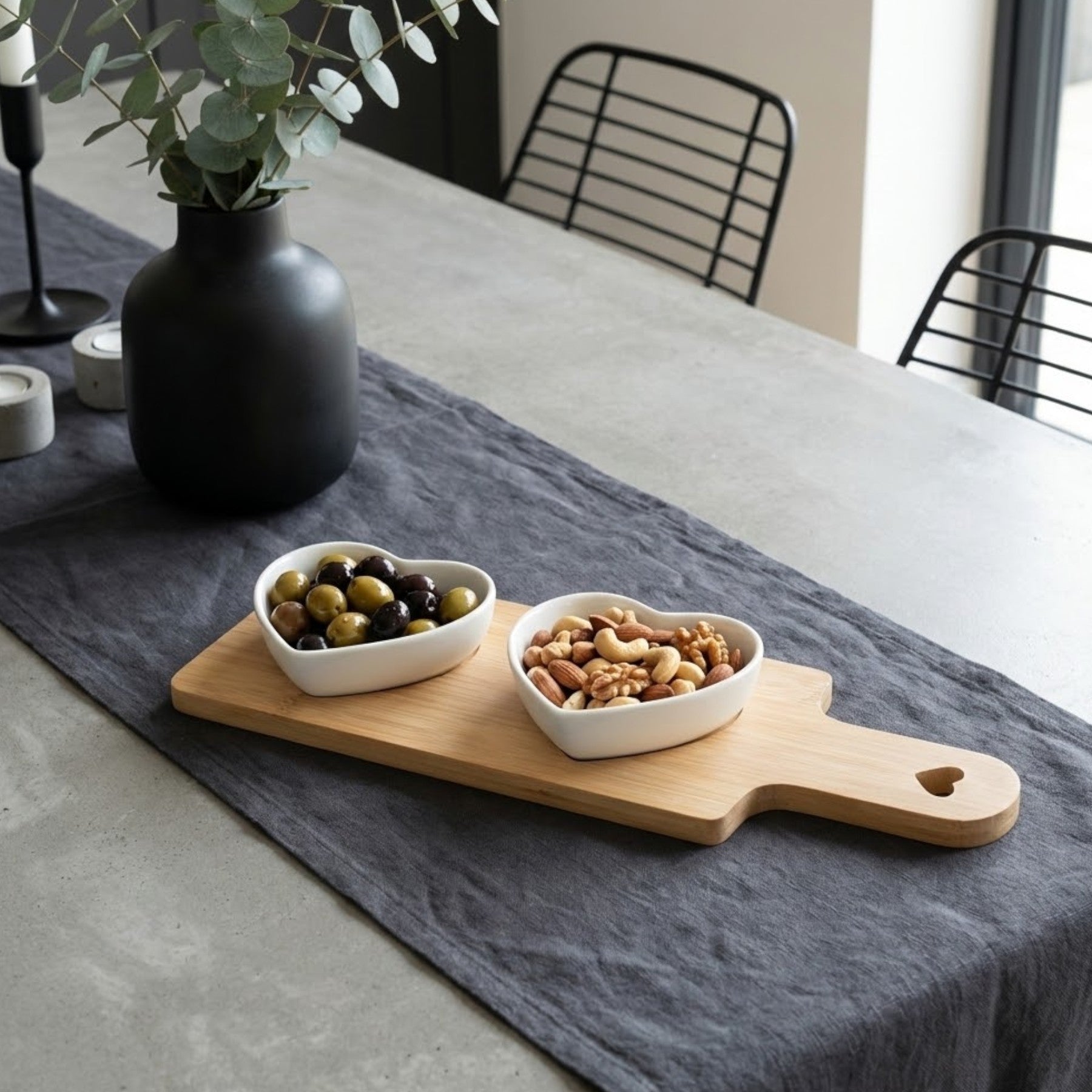 Duo Heart Tapas Serving Tray
