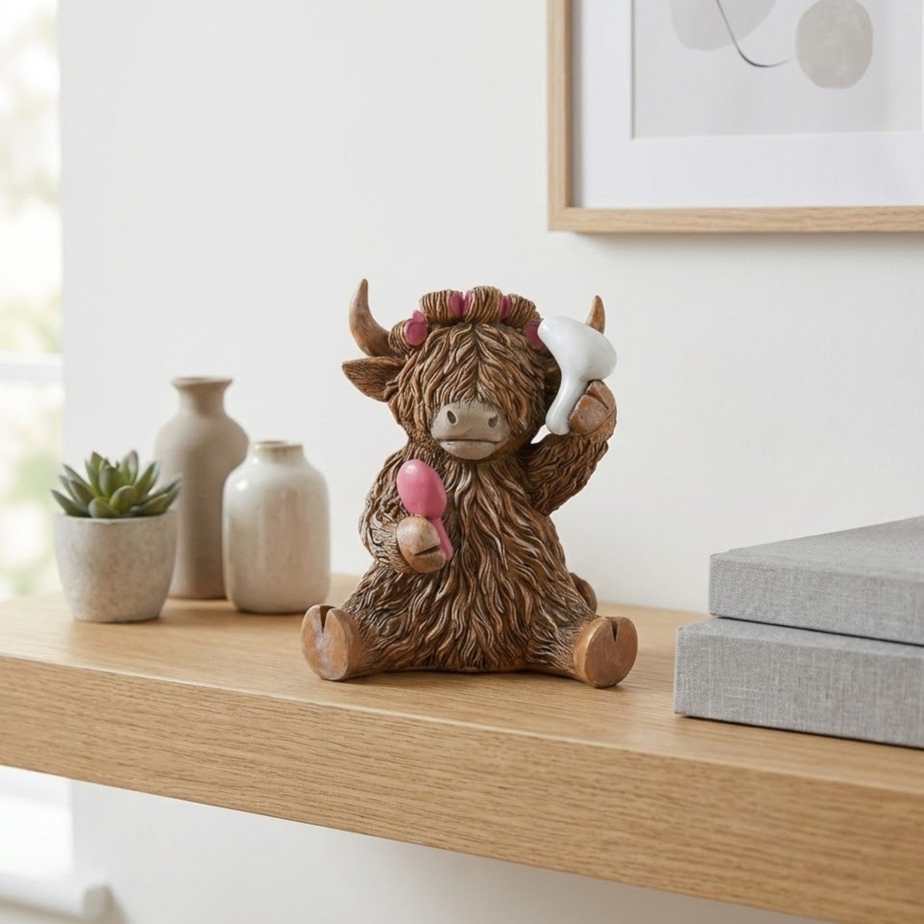 Highland Cow Hairdo Ornament