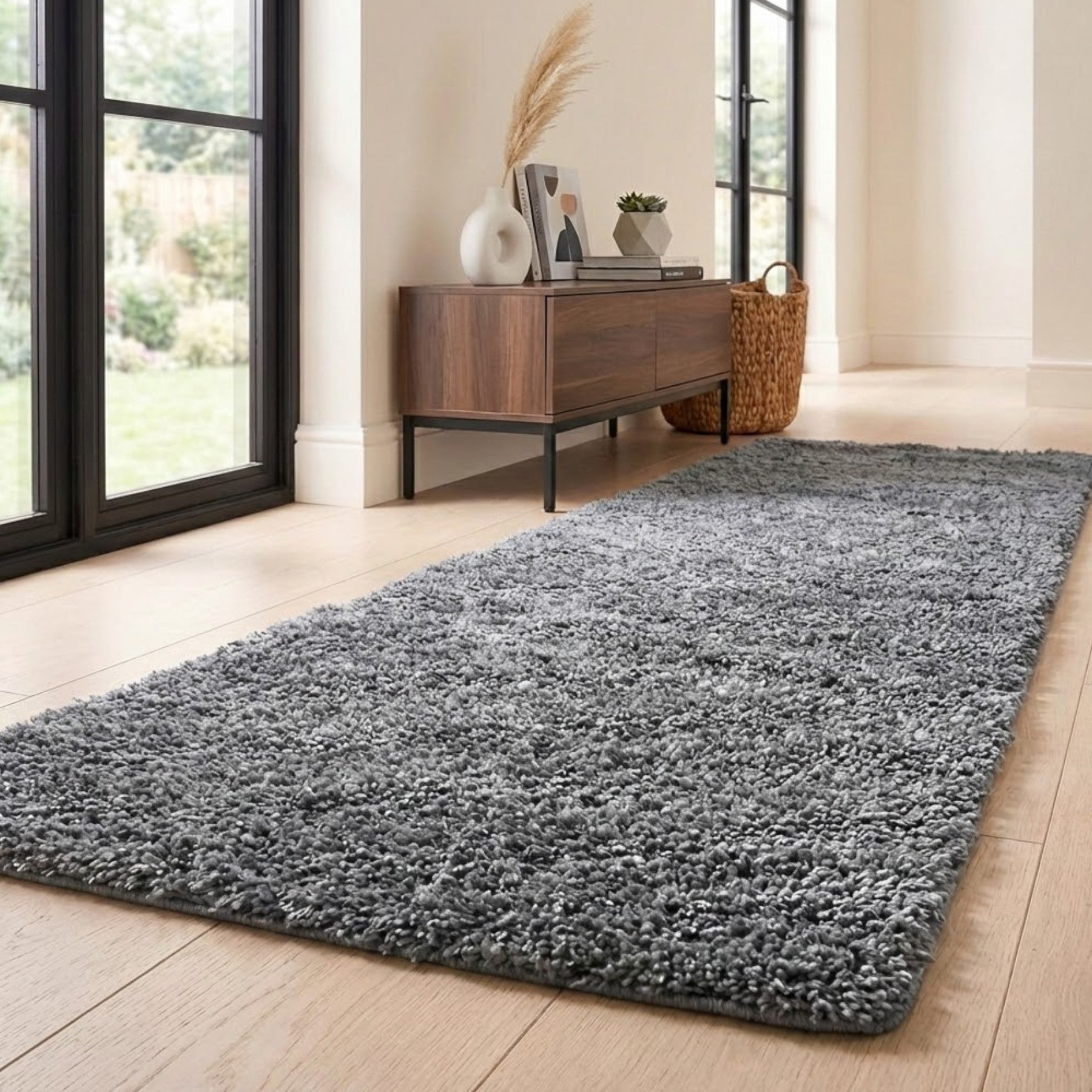 Relica Soft Touch Dark Grey Fluffy Runner