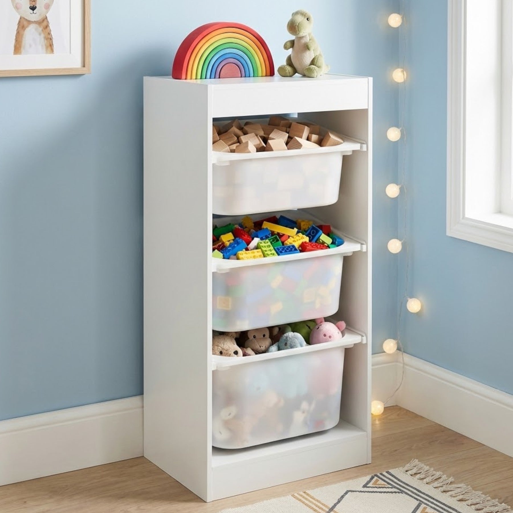 Little Living 3 Drawer Toy Storage Unit