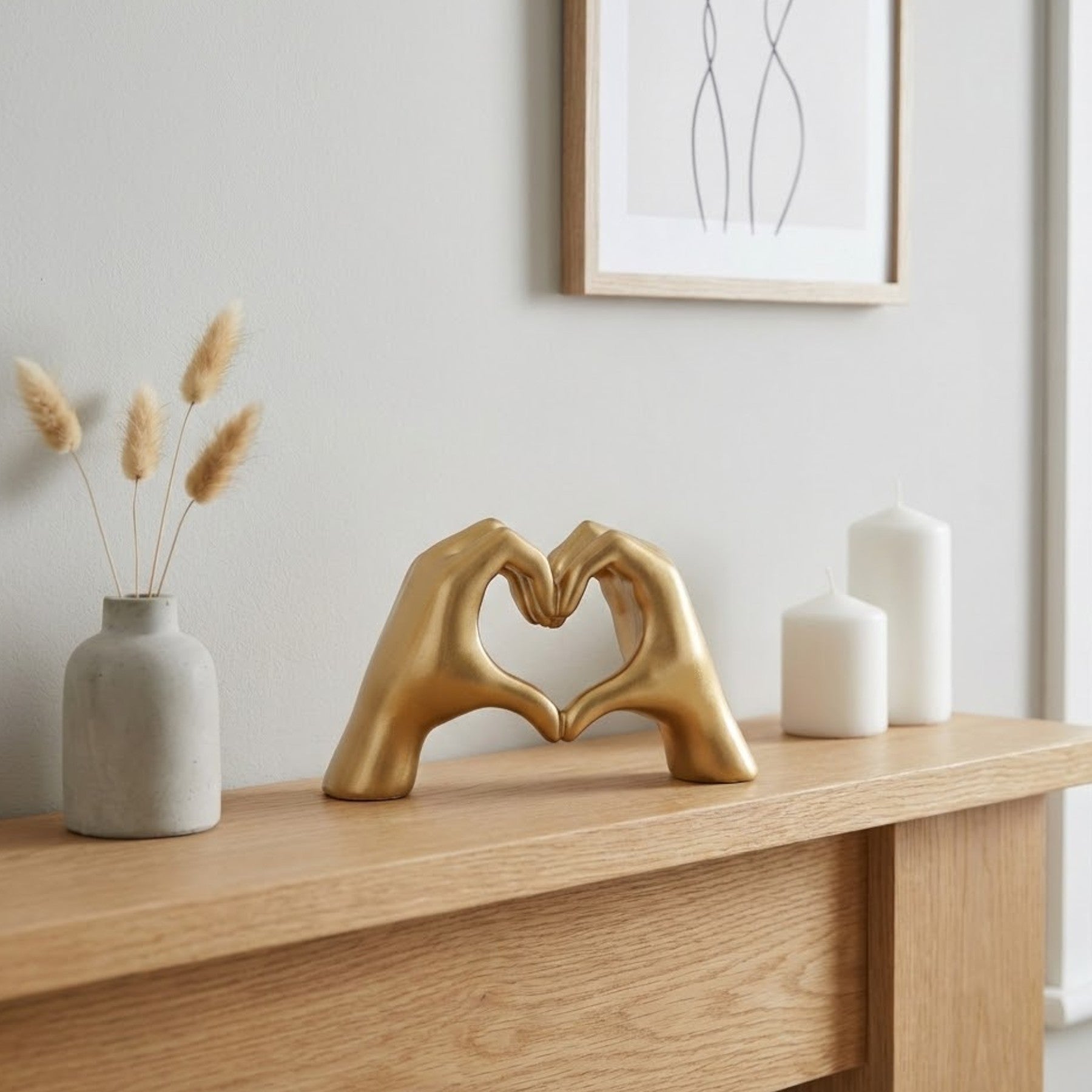 Champagne Auric Love Hands Ornament