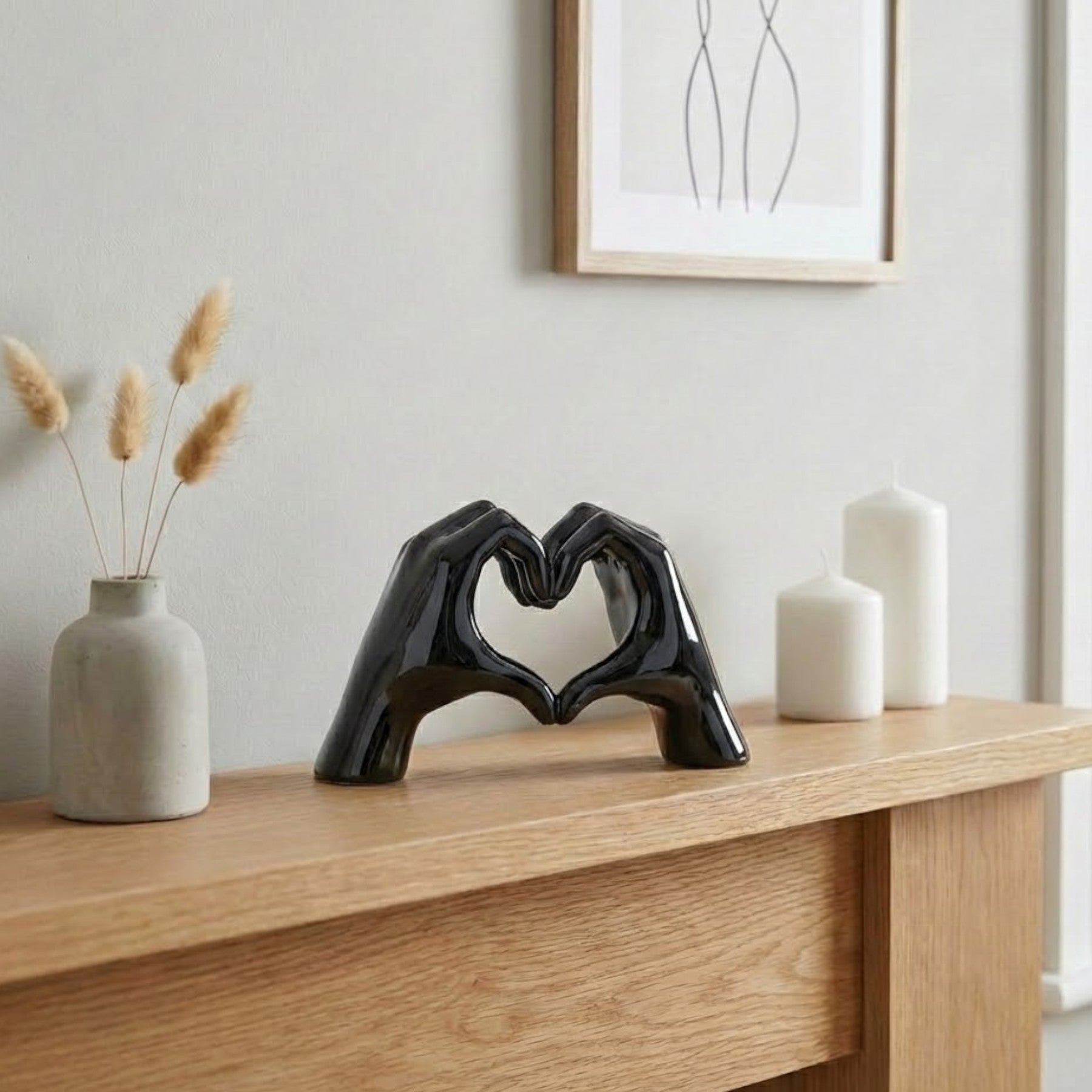 Urban Black Love Hands Ornament