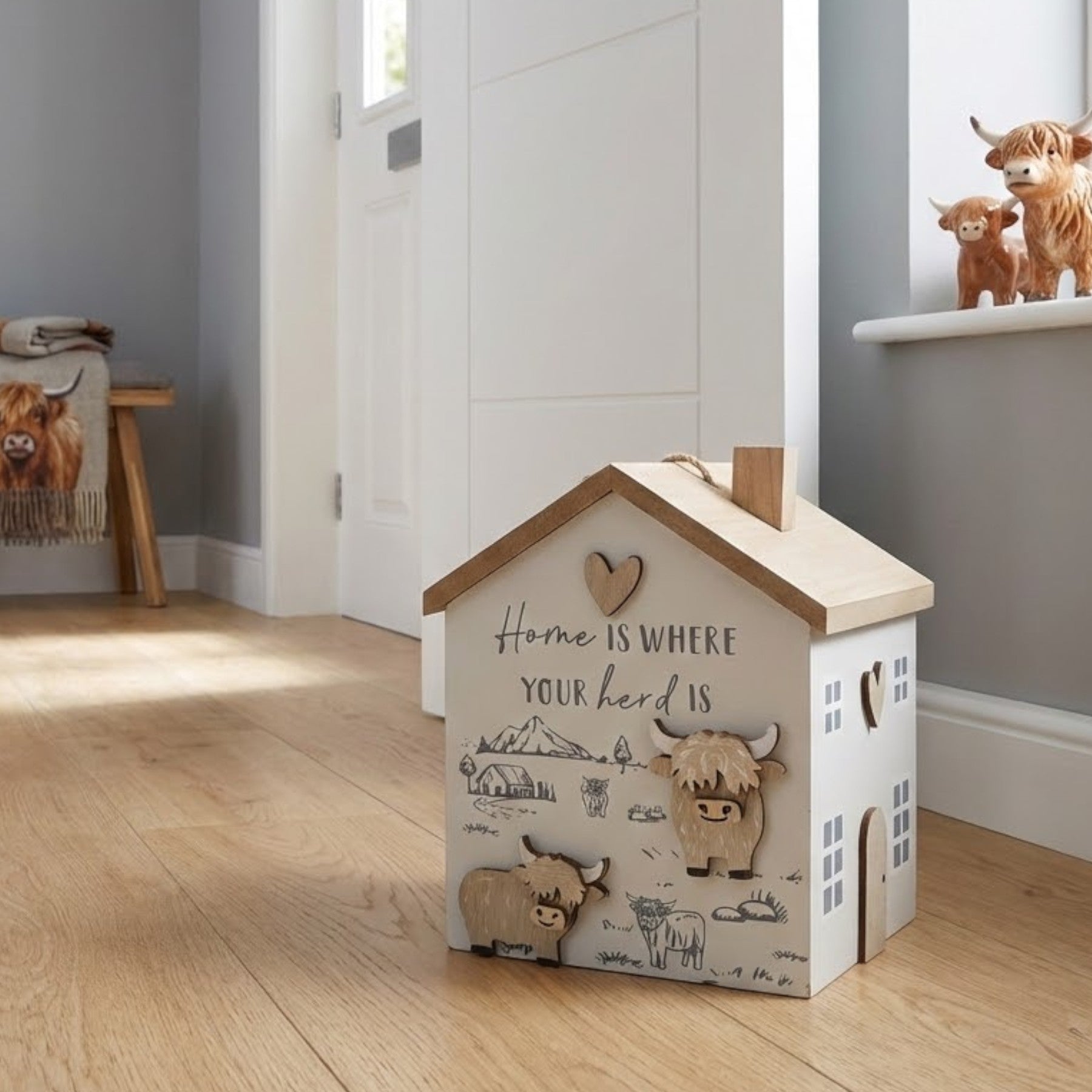 Highland Cow House Door Stop