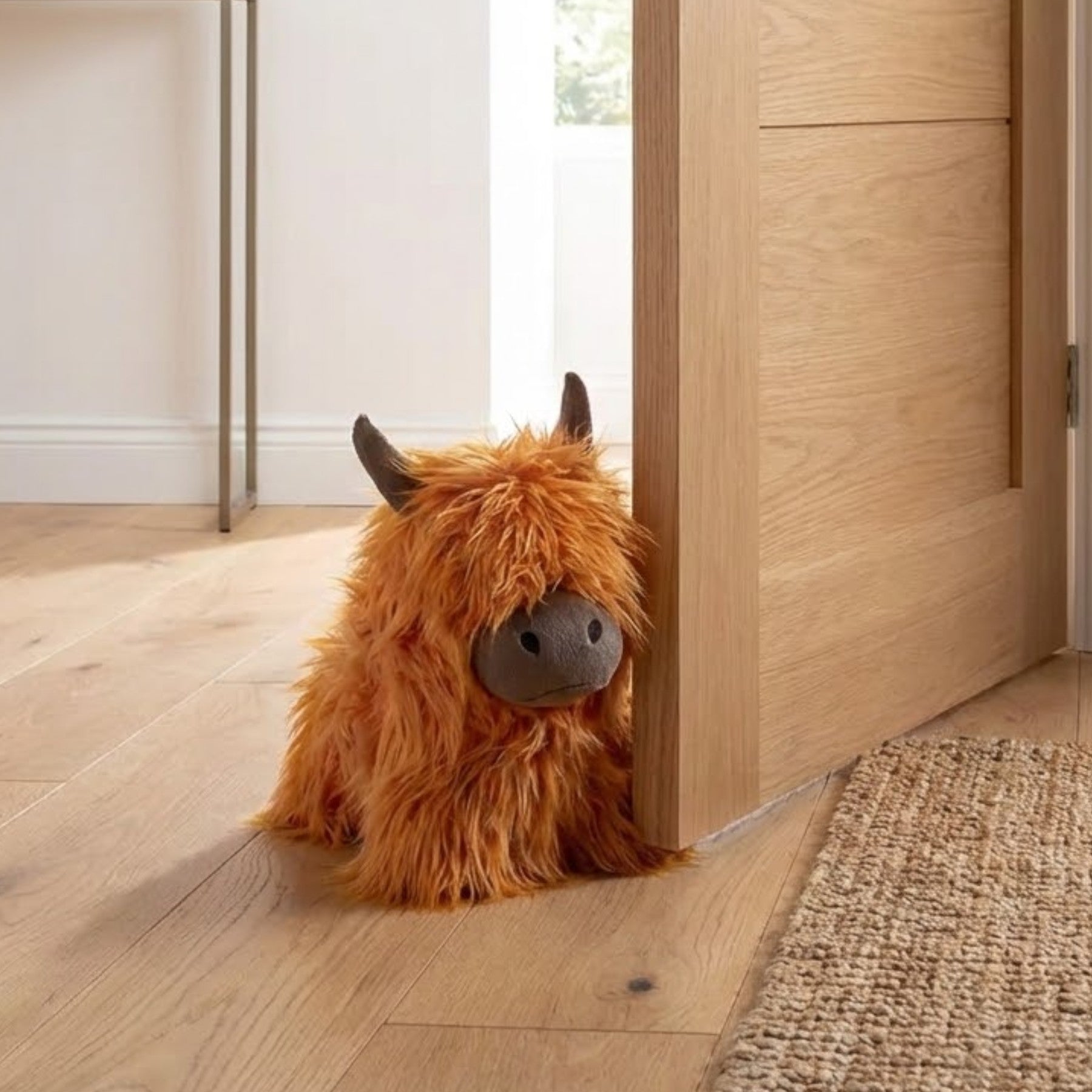 Highland Cow Shaggy Doorstop