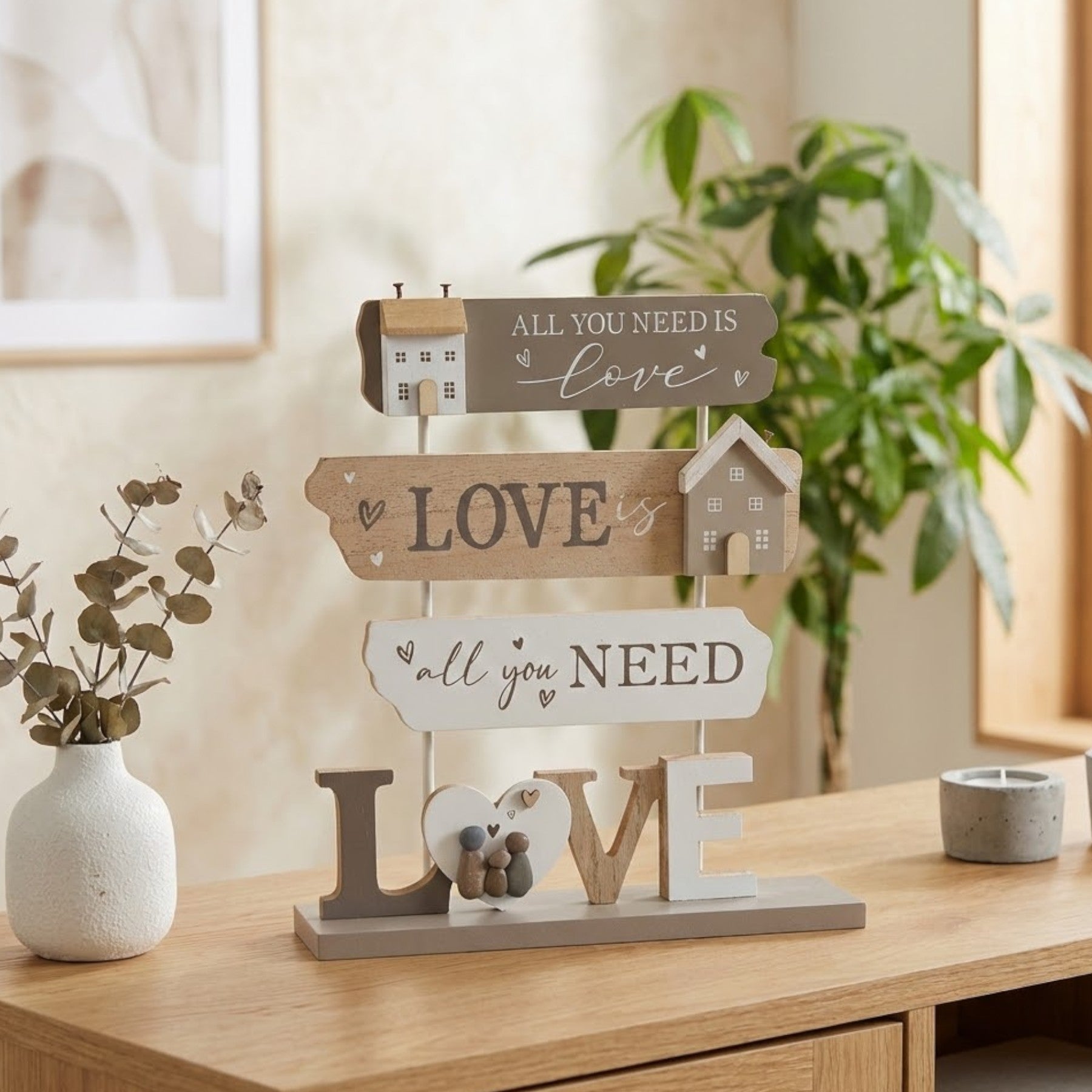 Love Is All You Need Standing Plaque