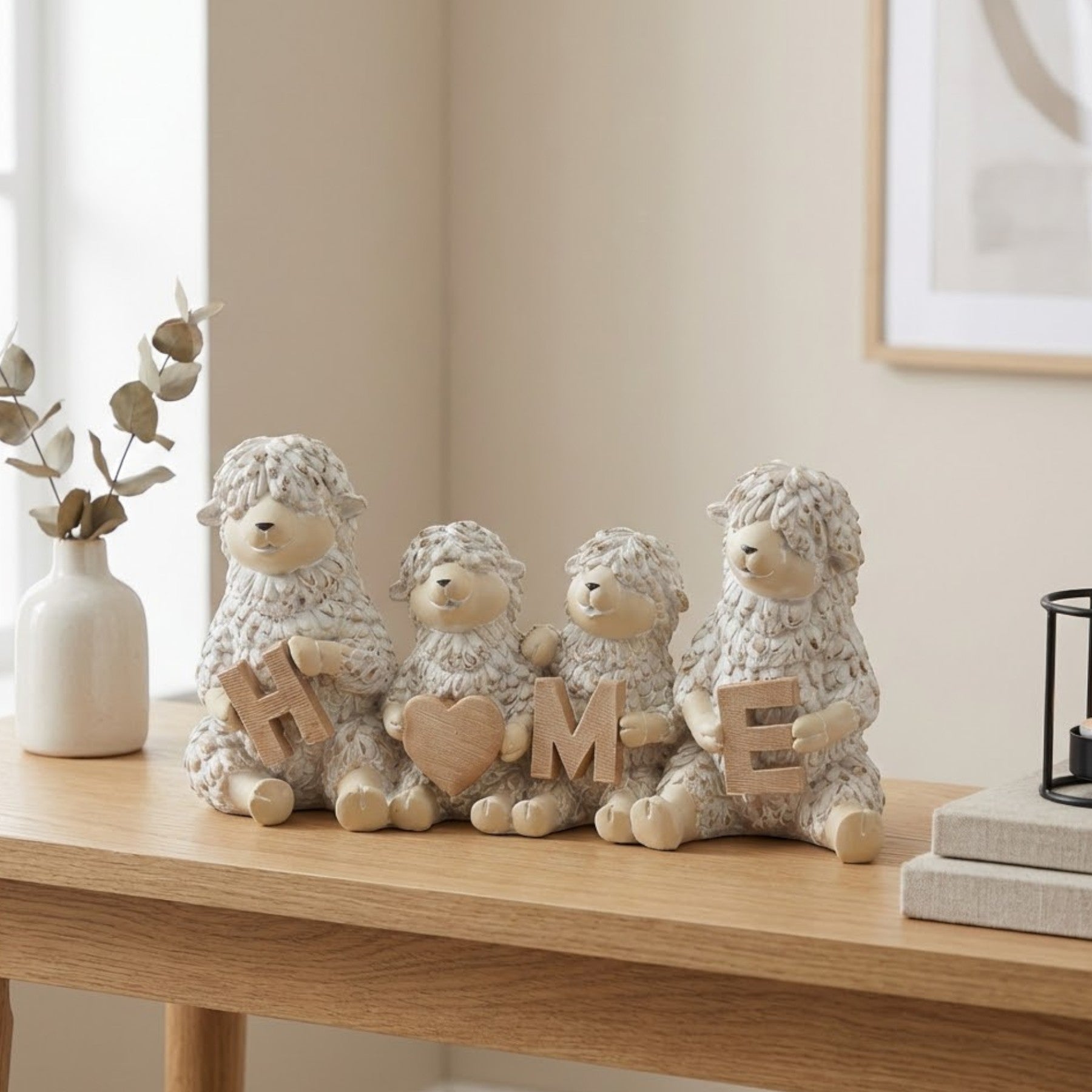 Shaggy Sheep Home Ornament