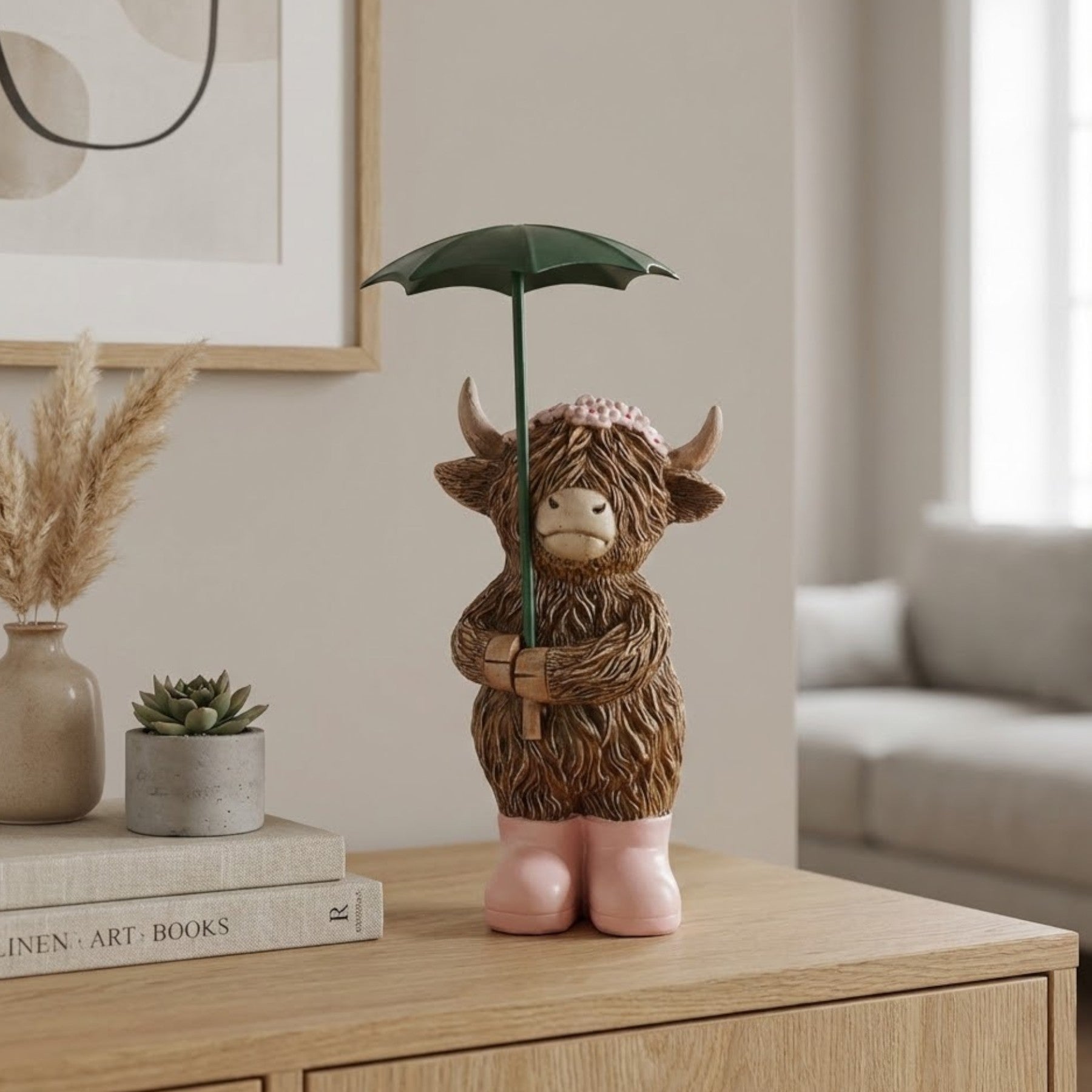 Highland Cow Rainy Days Ornament