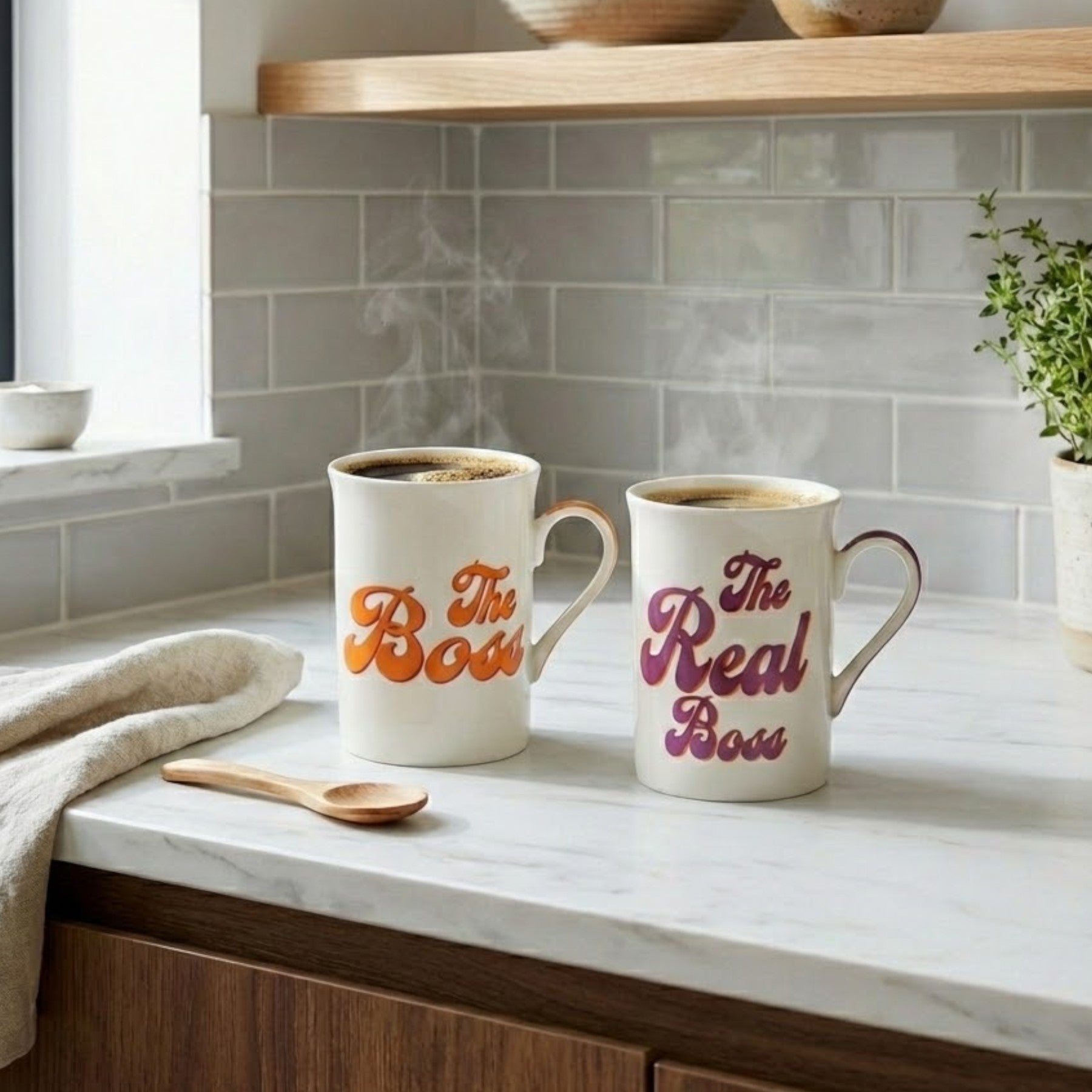 Boss and Real Boss Mug Set