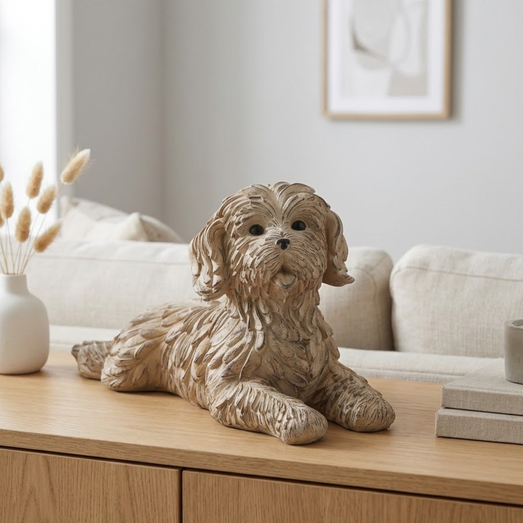 Happy Paws Laying Dog Ornament