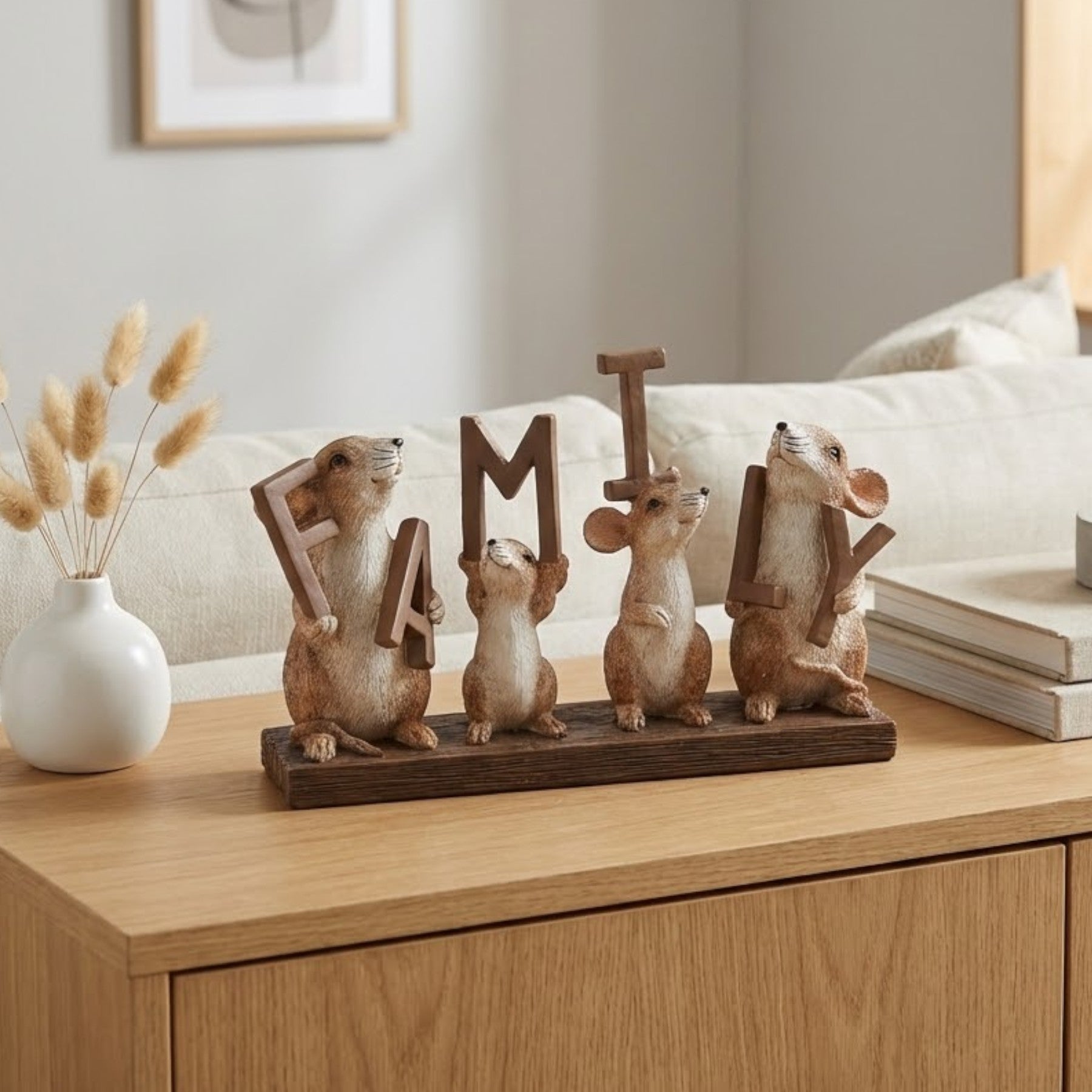 Standing Mice Family Ornament