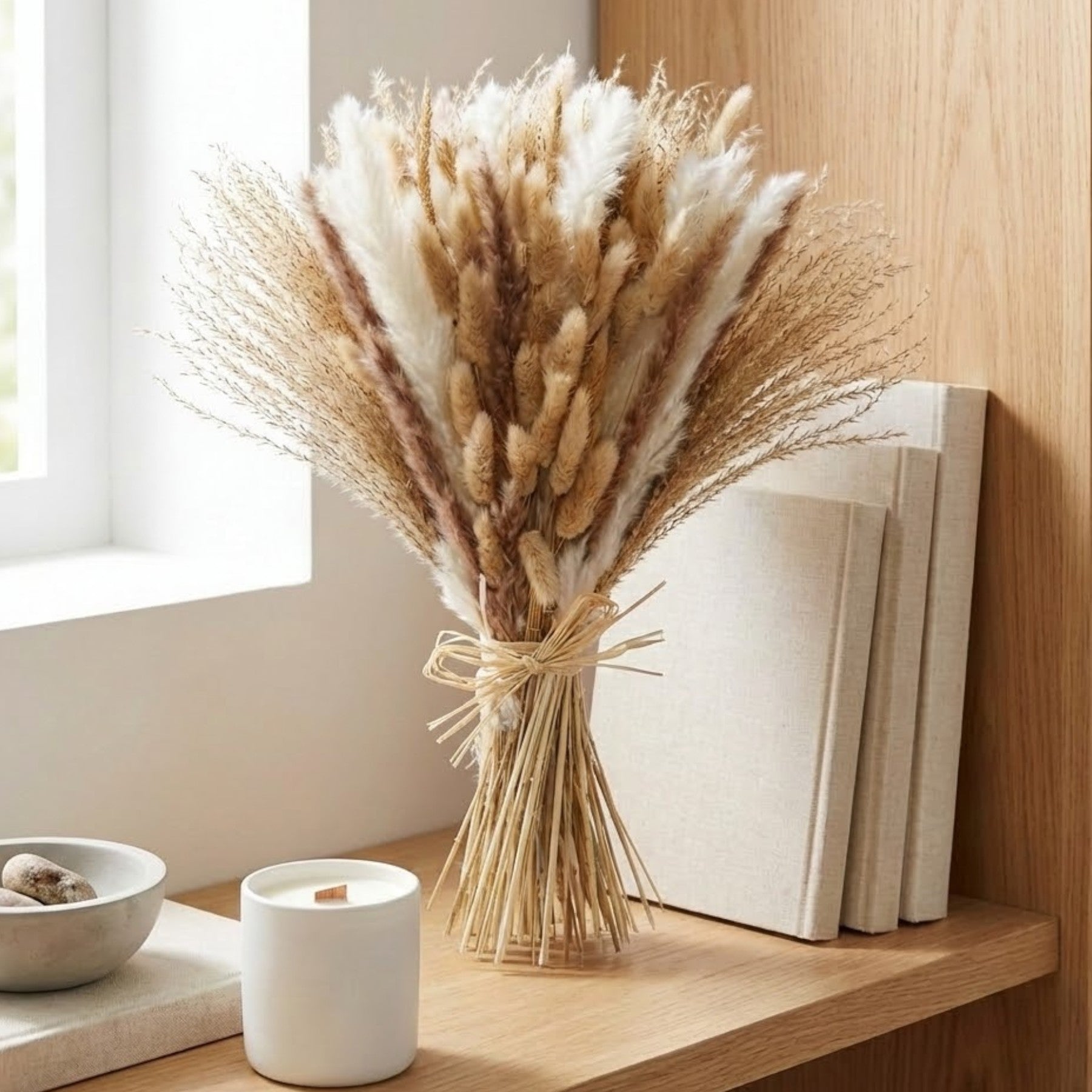 Dried Natural Pampas Bouquet Bundle