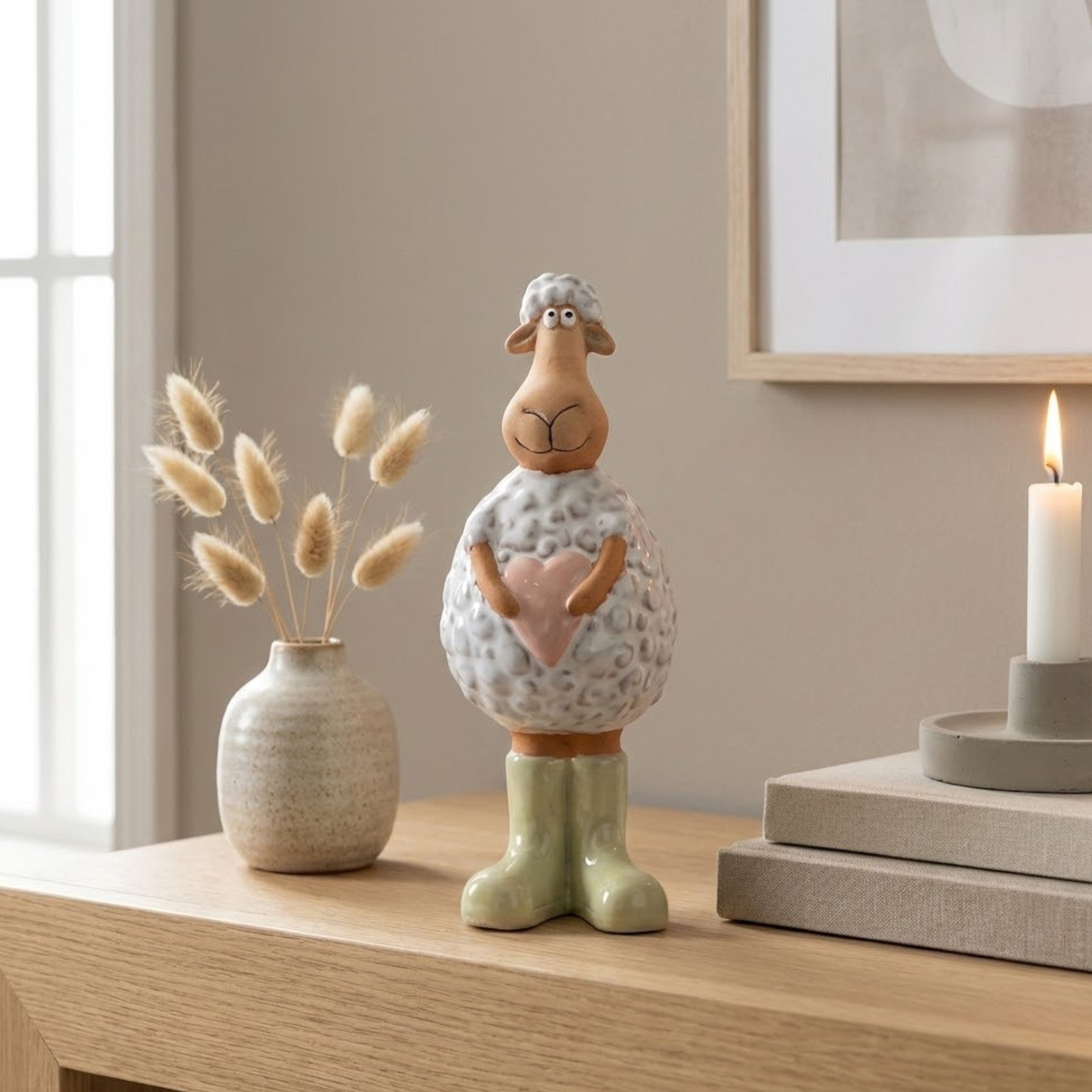 Standing Sheep In Wellies Ornament