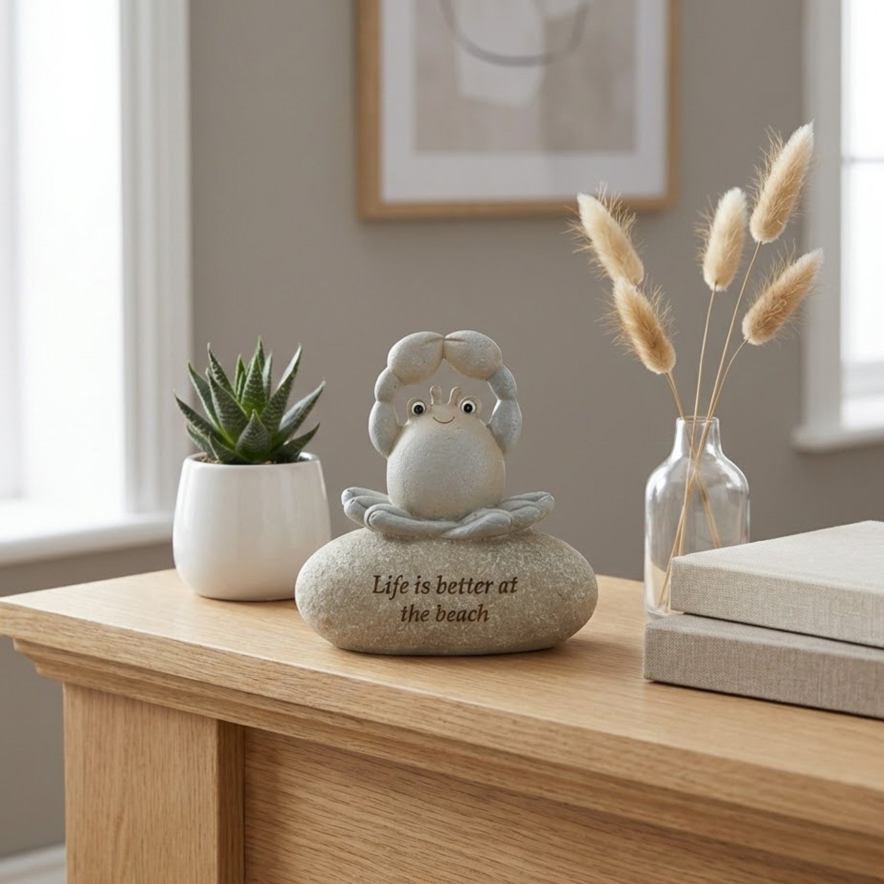 Coastal Beach Pebble Ornament