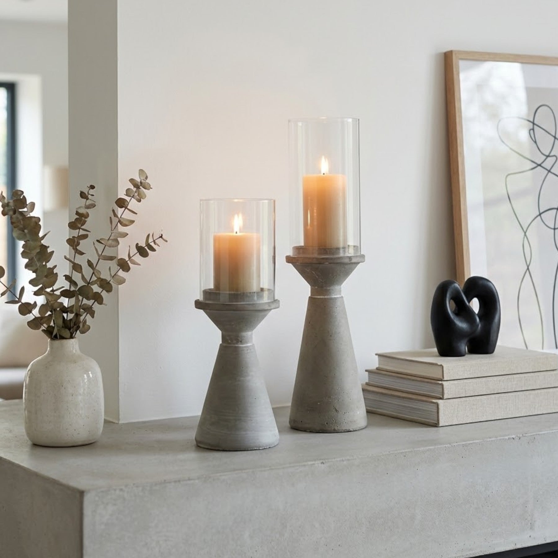 Relica Duo Concrete Candle Holder
