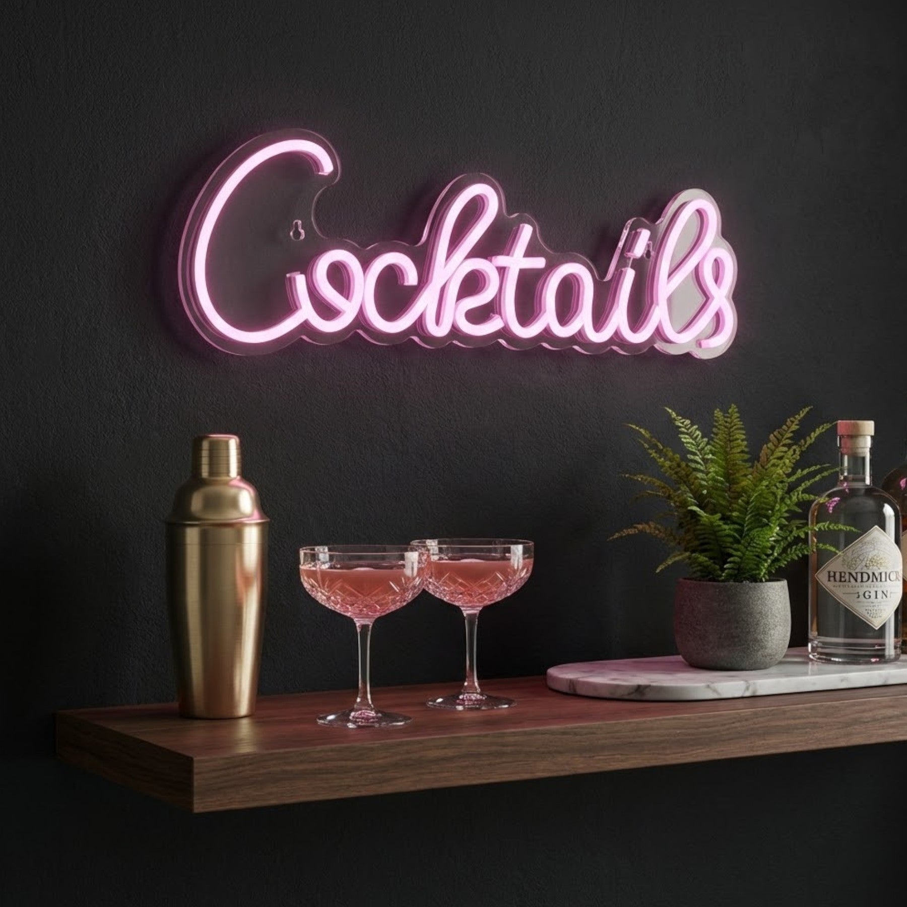 Cocktails LED Neon Sign Decoration