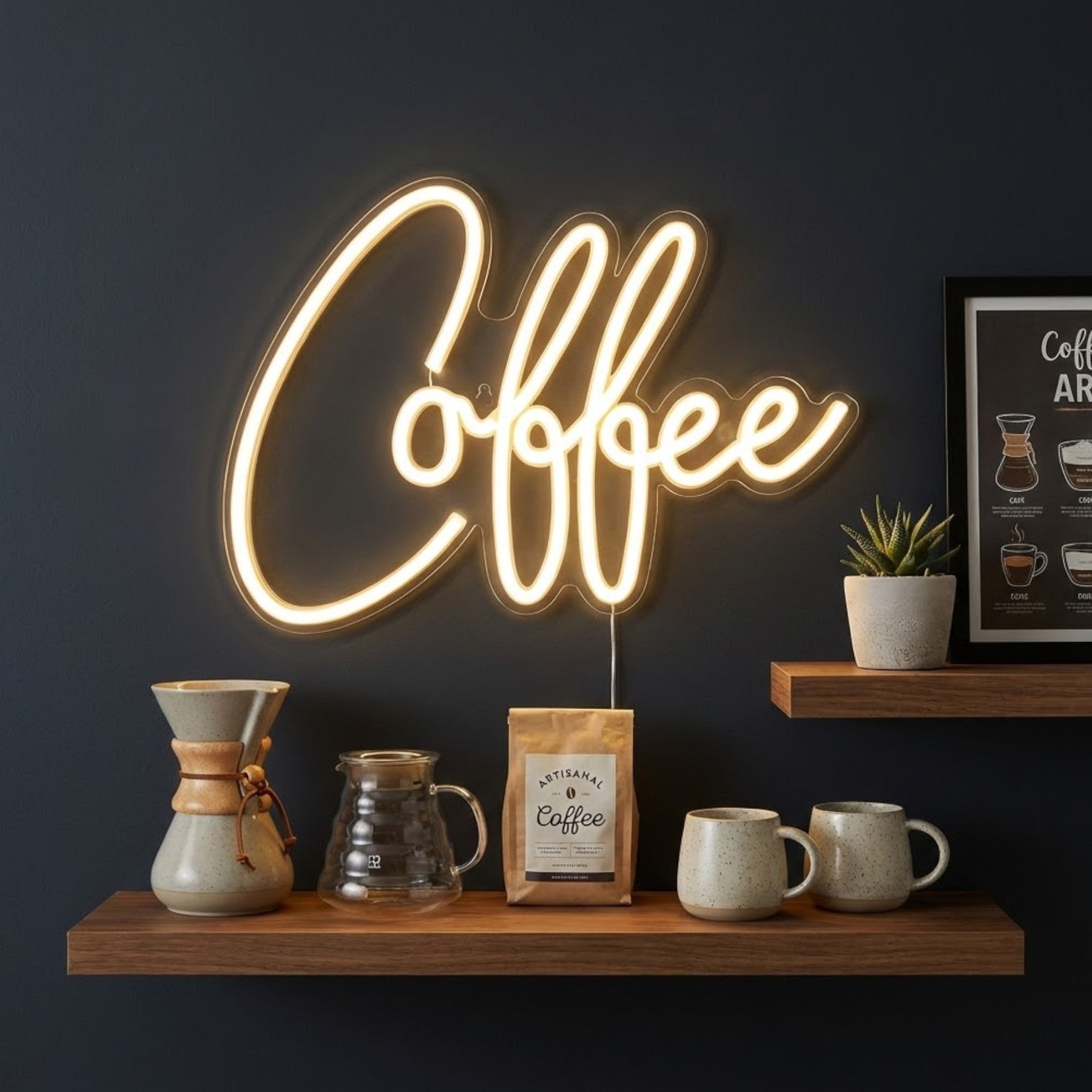 Coffee Wall Hanging Neon Sign