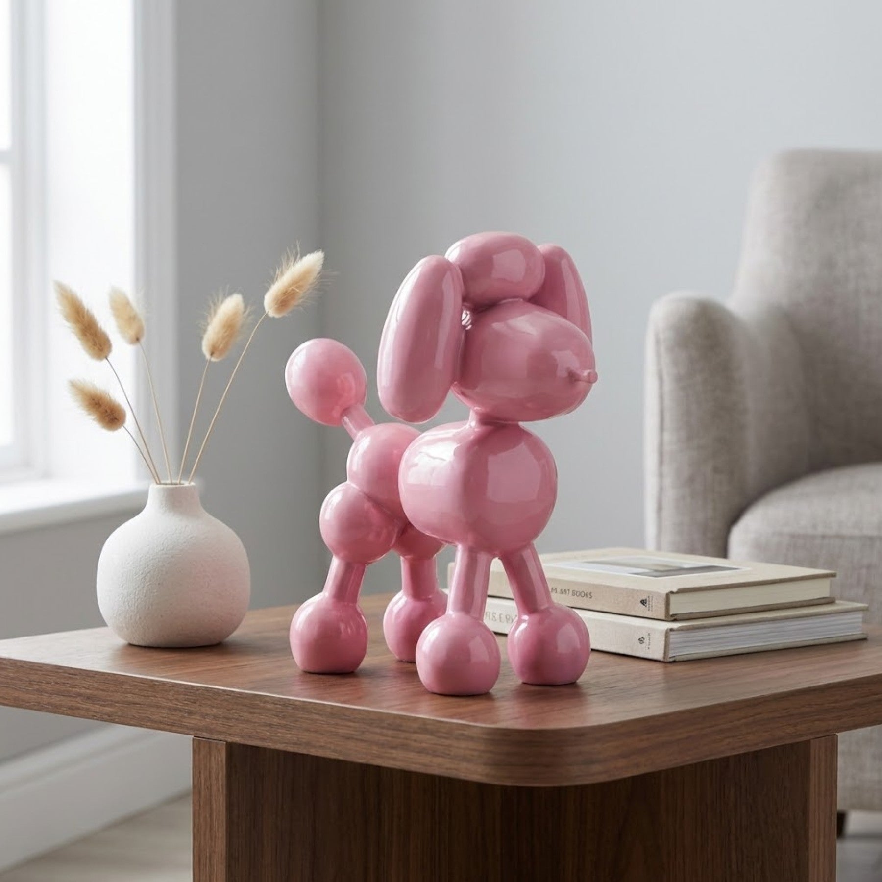 Blush Poodle Balloon Dog Ornament