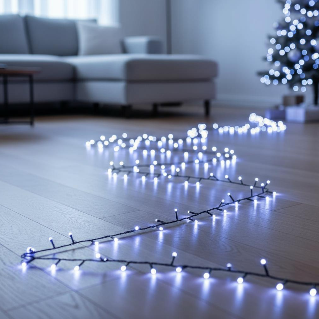 200 LED Multi Function Cool White String Lights