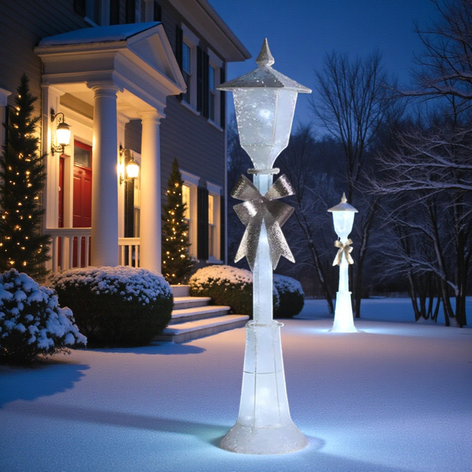 Winter Glow Light Up Christmas Lamp Post